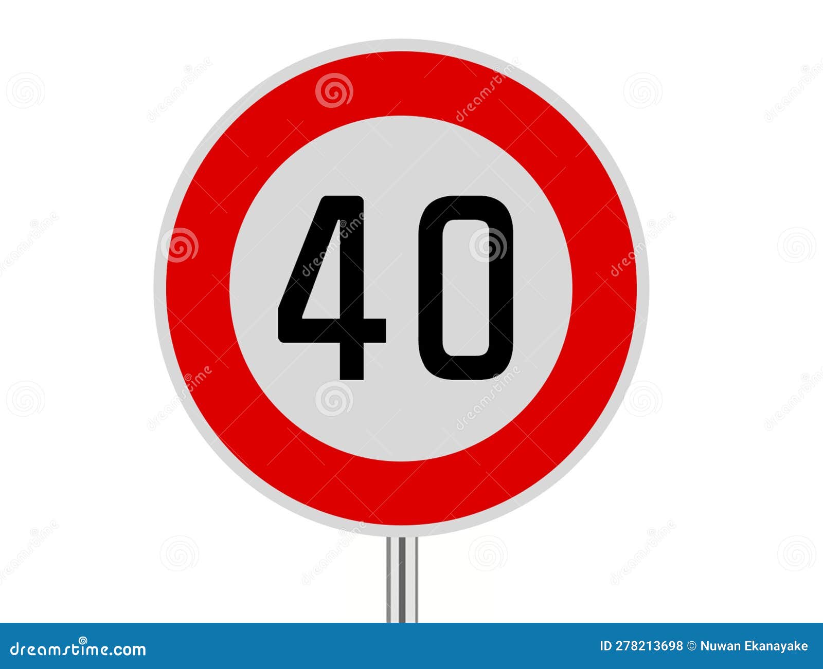 speed limit sign 40km, speed limit sign 40