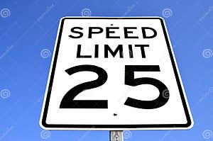 Speed Limit Sign Stock Image Image Of Limit Twenty 31178905