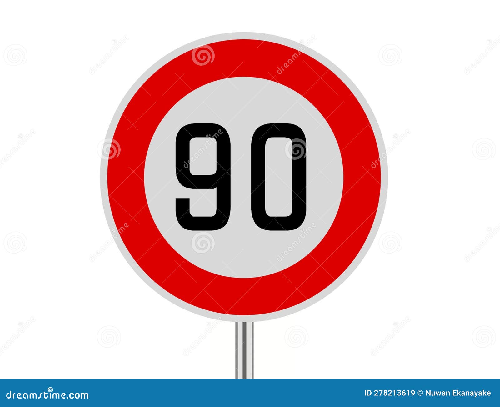 speed limit sign 90, speed limit sign 90km