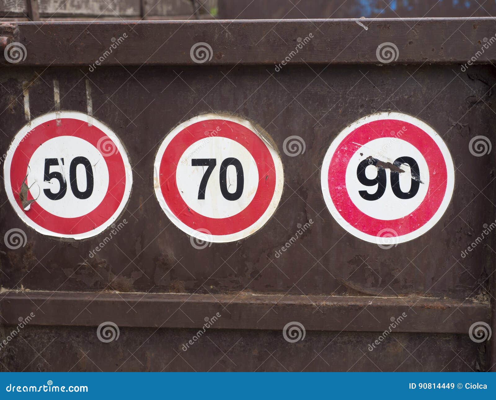 Speed limit stickers stock image. Image of travel, 90814449
