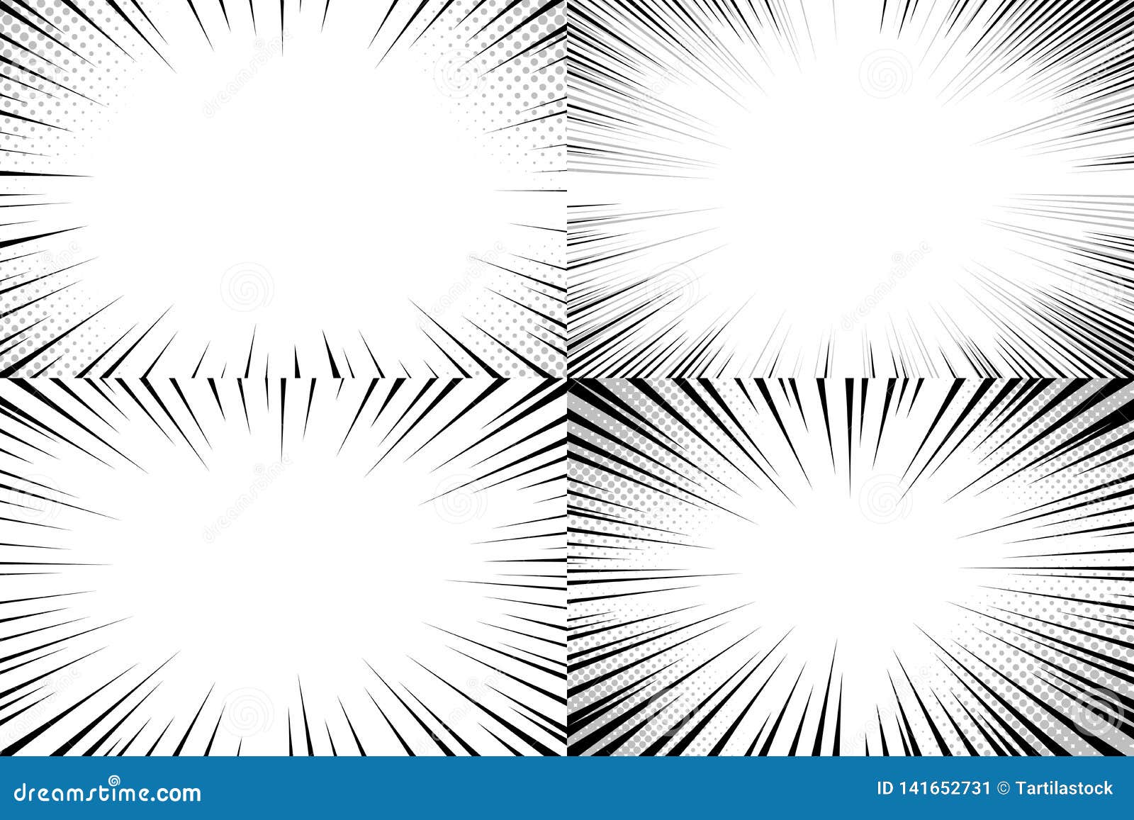 Radial Line Drawing. Action, Speed Lines, Stripes Stock Vector