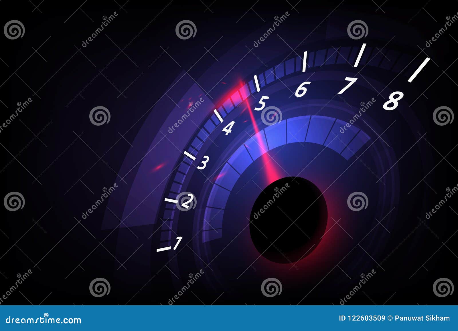 speed motion background with fast speedometer car. racing velocity background.