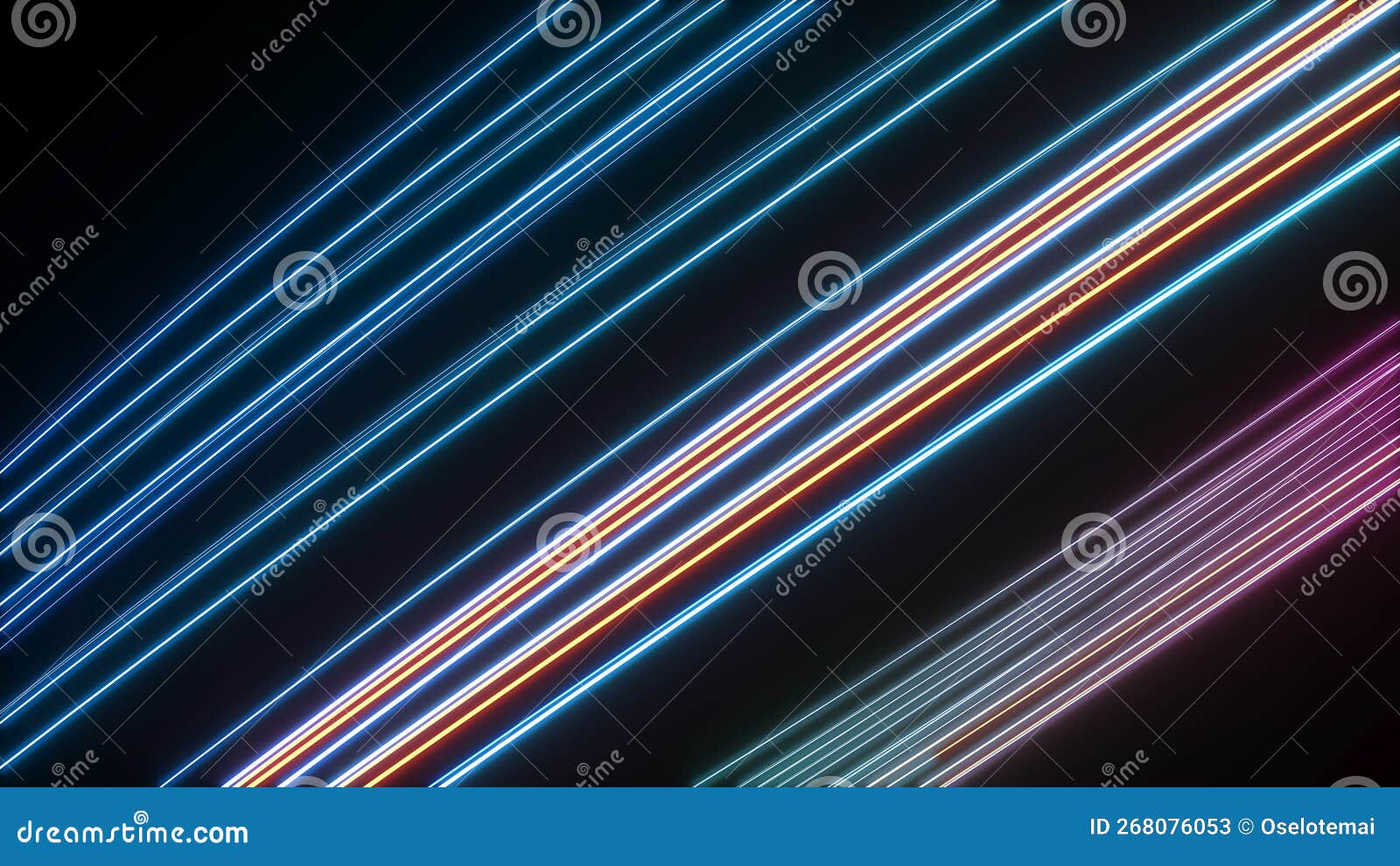 Speed Motion on Night,neon Light Wave Motion,Abstract Image of Future