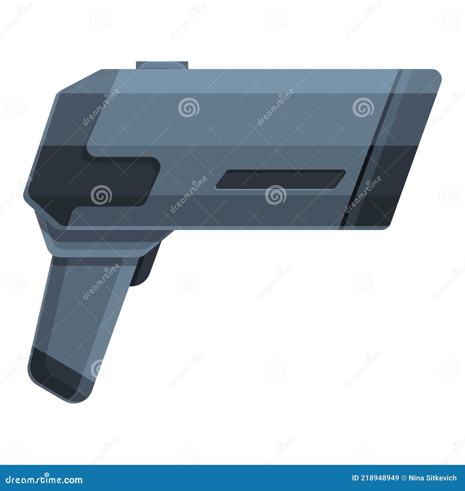 Speed Radar Danger Icon, Cartoon Style Stock Vector Illustration of