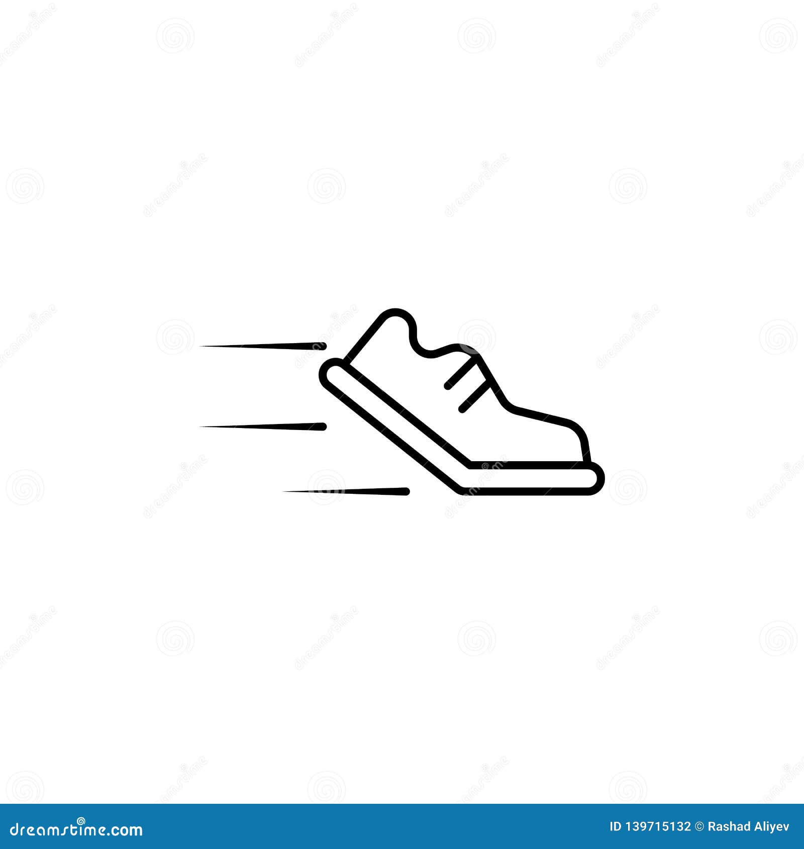 Speed Sport Shoes Icon. Element of Speed for Mobile Concept and Web ...