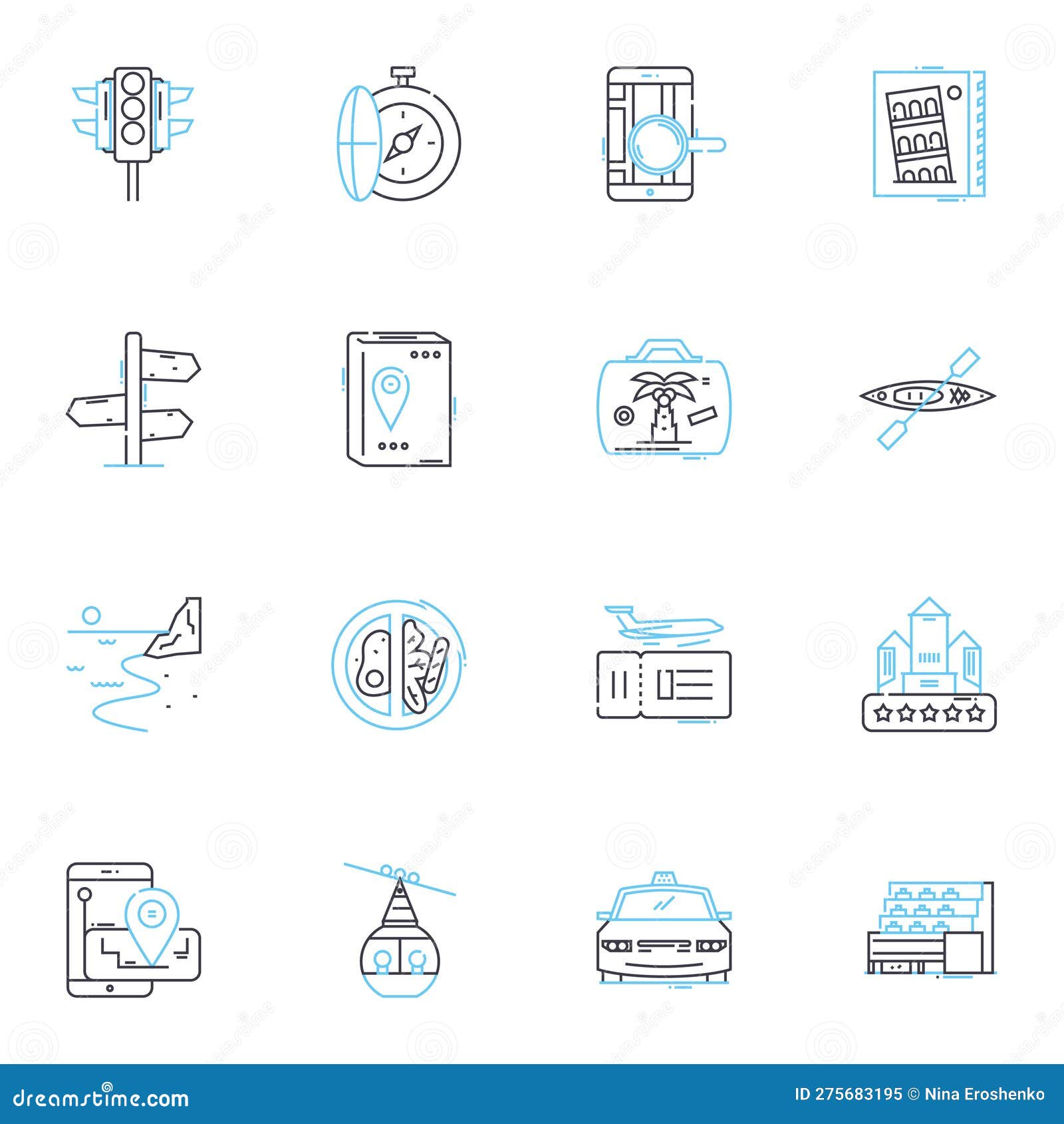 speed and velocity linear icons set. accelerate, momentum, velocity, quickness, dash, haste, celerity line  and