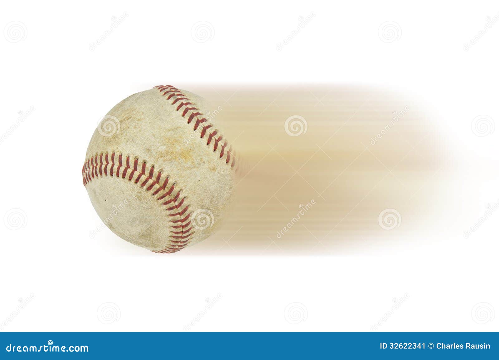 A Speeding Baseball Isolated on White Stock Image Image of mitt