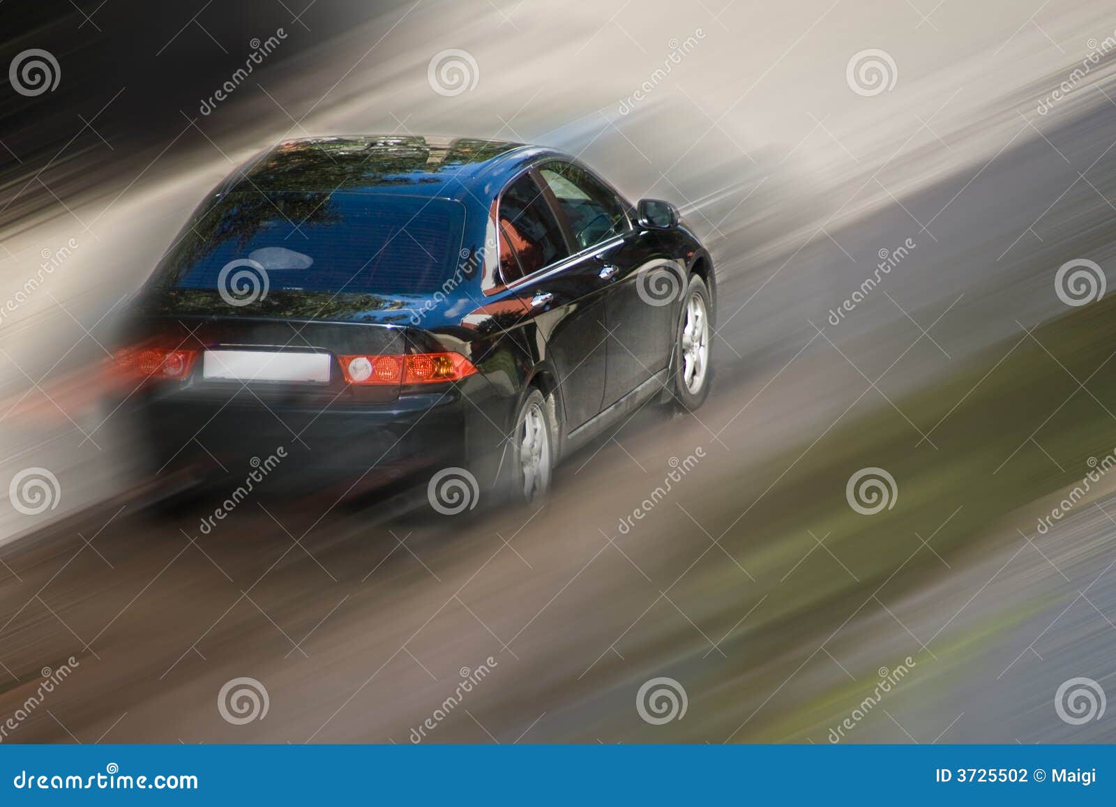 speeding car