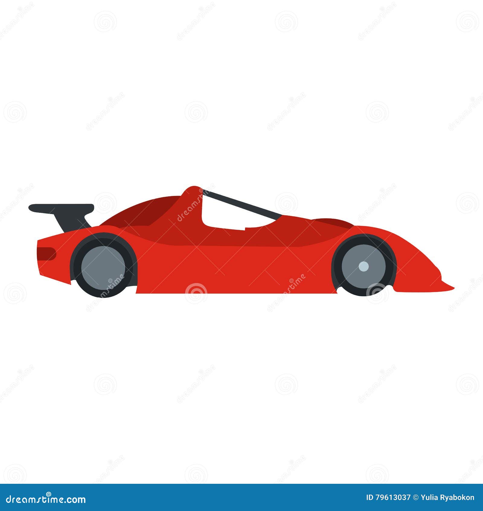 Speeding Race Car Flat Icon Stock Vector - Illustration of speeding, race:  79613037