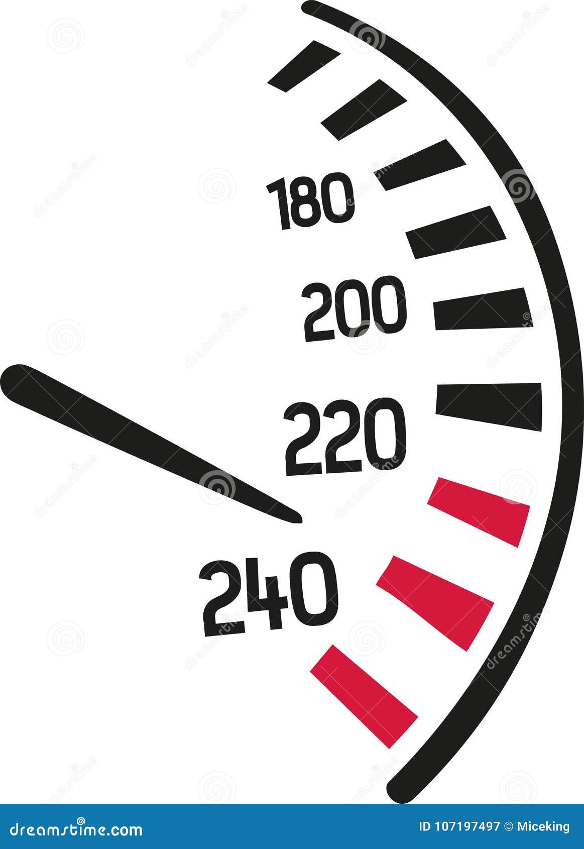 Speedo Racing Dashboard Cartoon Vector 107197497