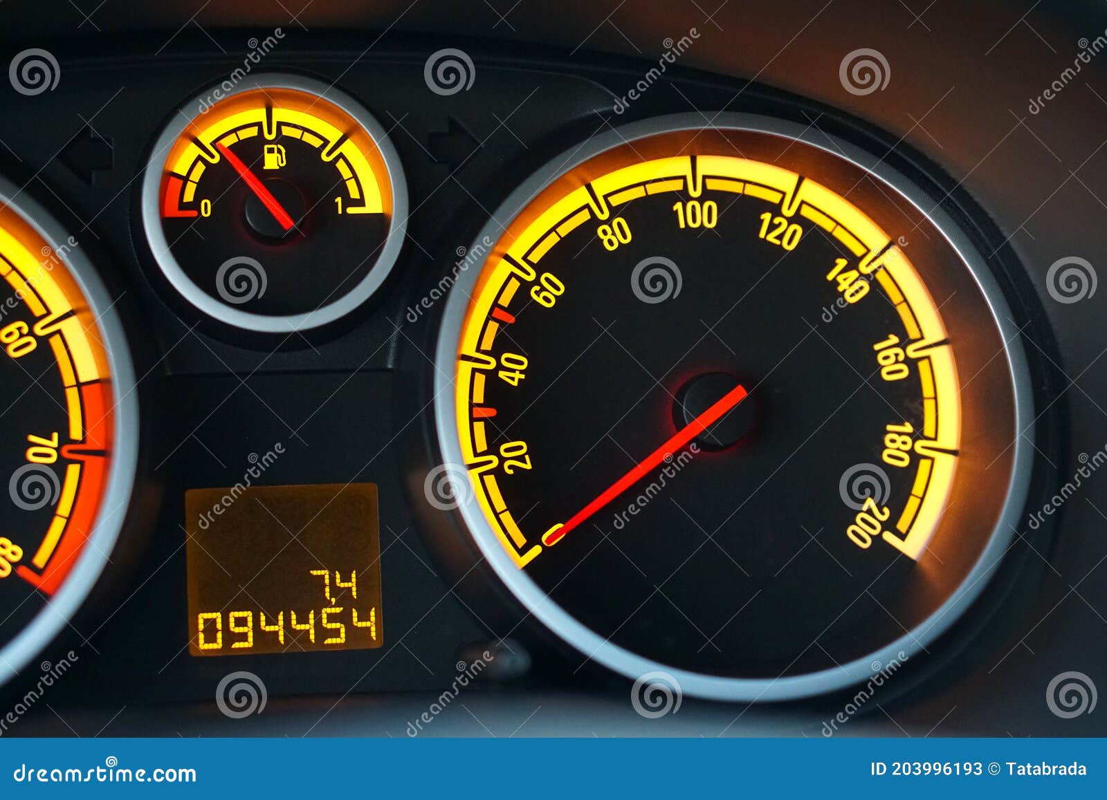 Speedometer stock image. Image of light, gauges, speed 203996193