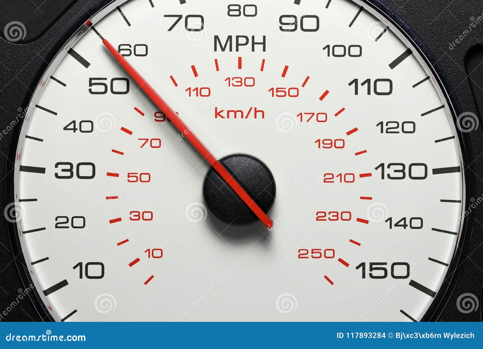 Speedometer at 55 MPH stock photo. Image of automobile 117893284