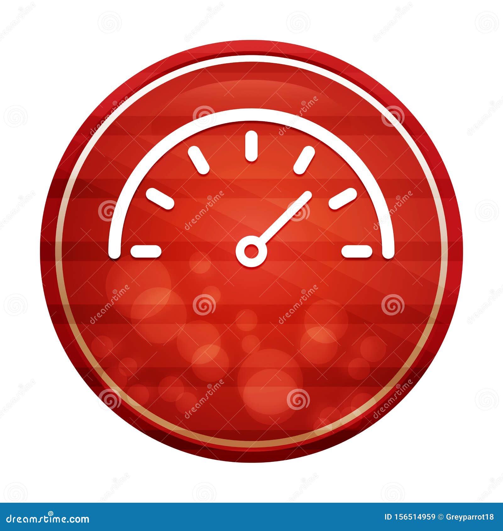 Speedometer. Realistic Odometer Interface. Speed Meter With Red Arrow