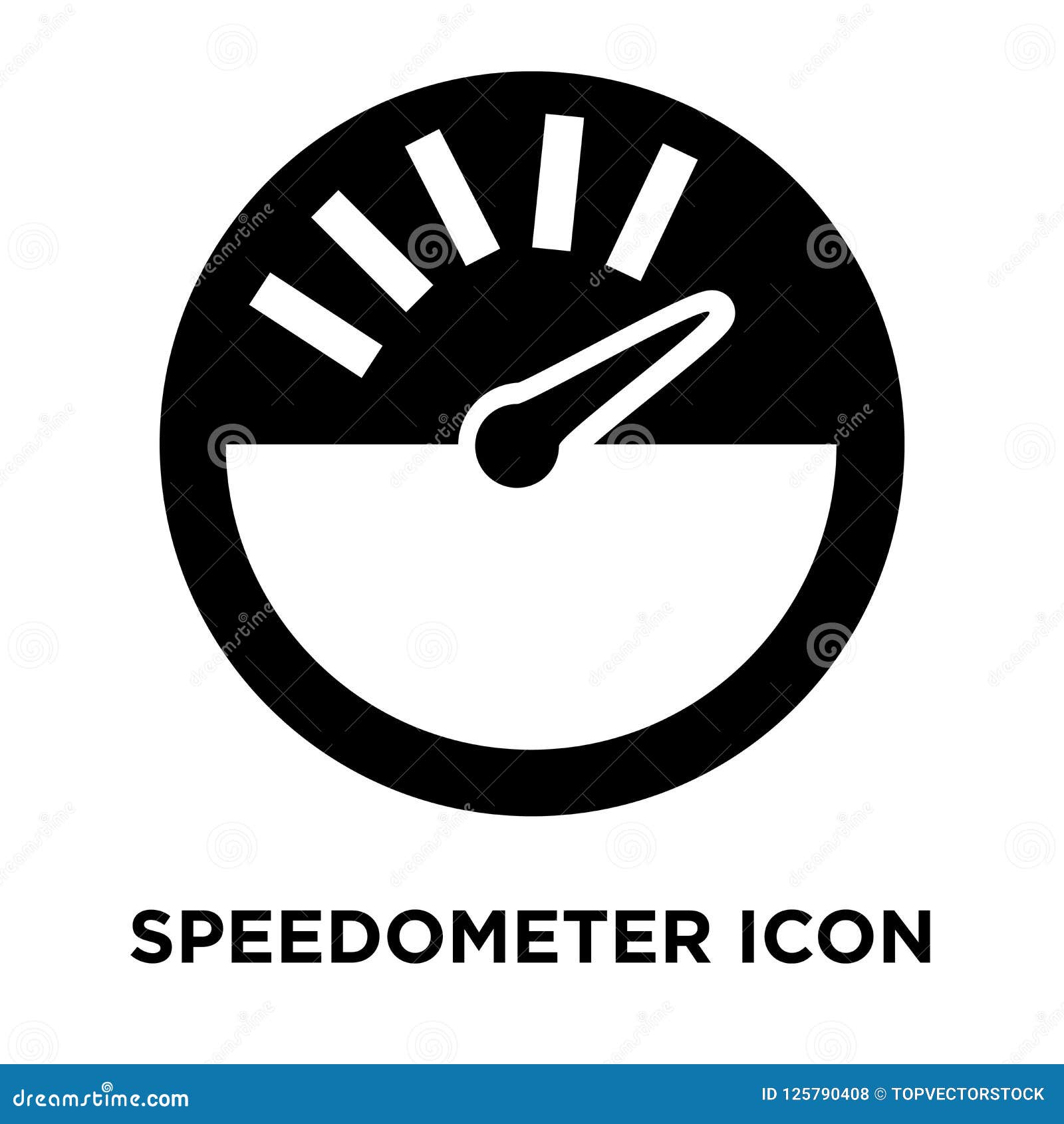 Speedometer Icon Vector Isolated on White Background, Logo Concept of