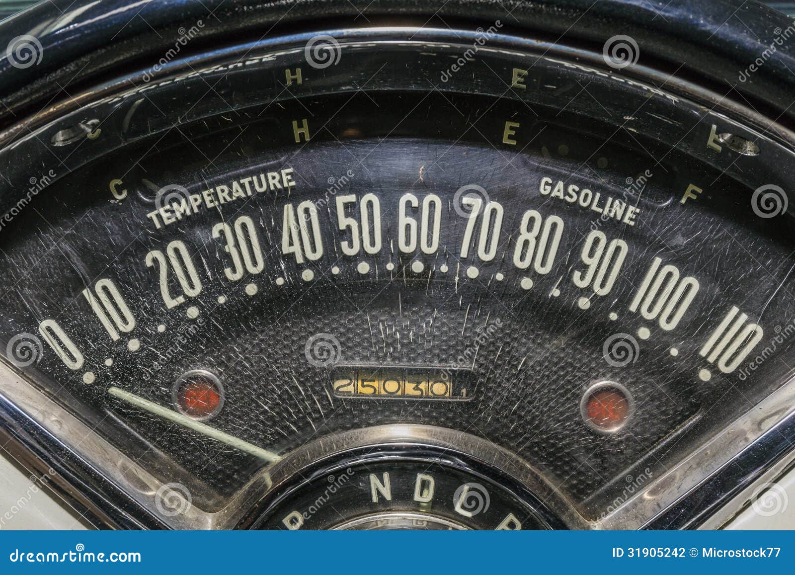 speedometer odometer old car