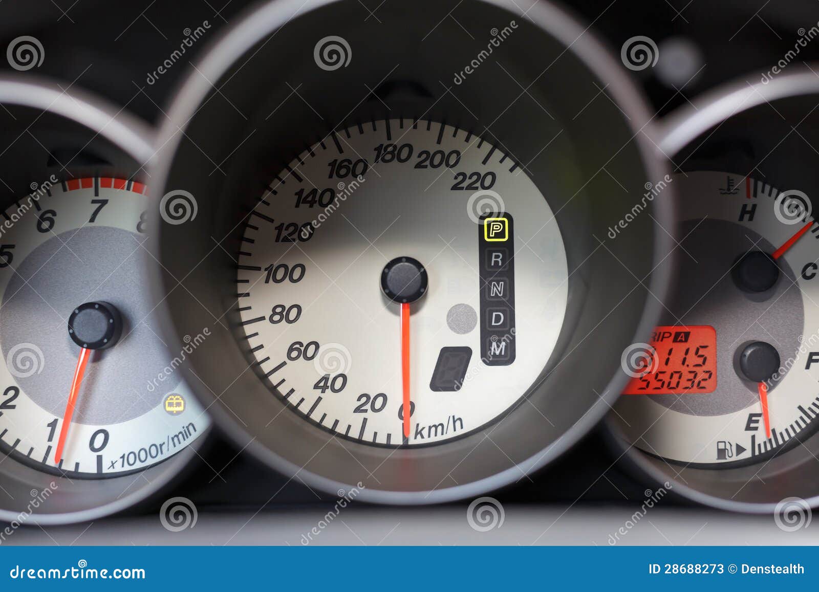 Speedometer, Tachometer and Fuel Stock Image Image of closeup, speed