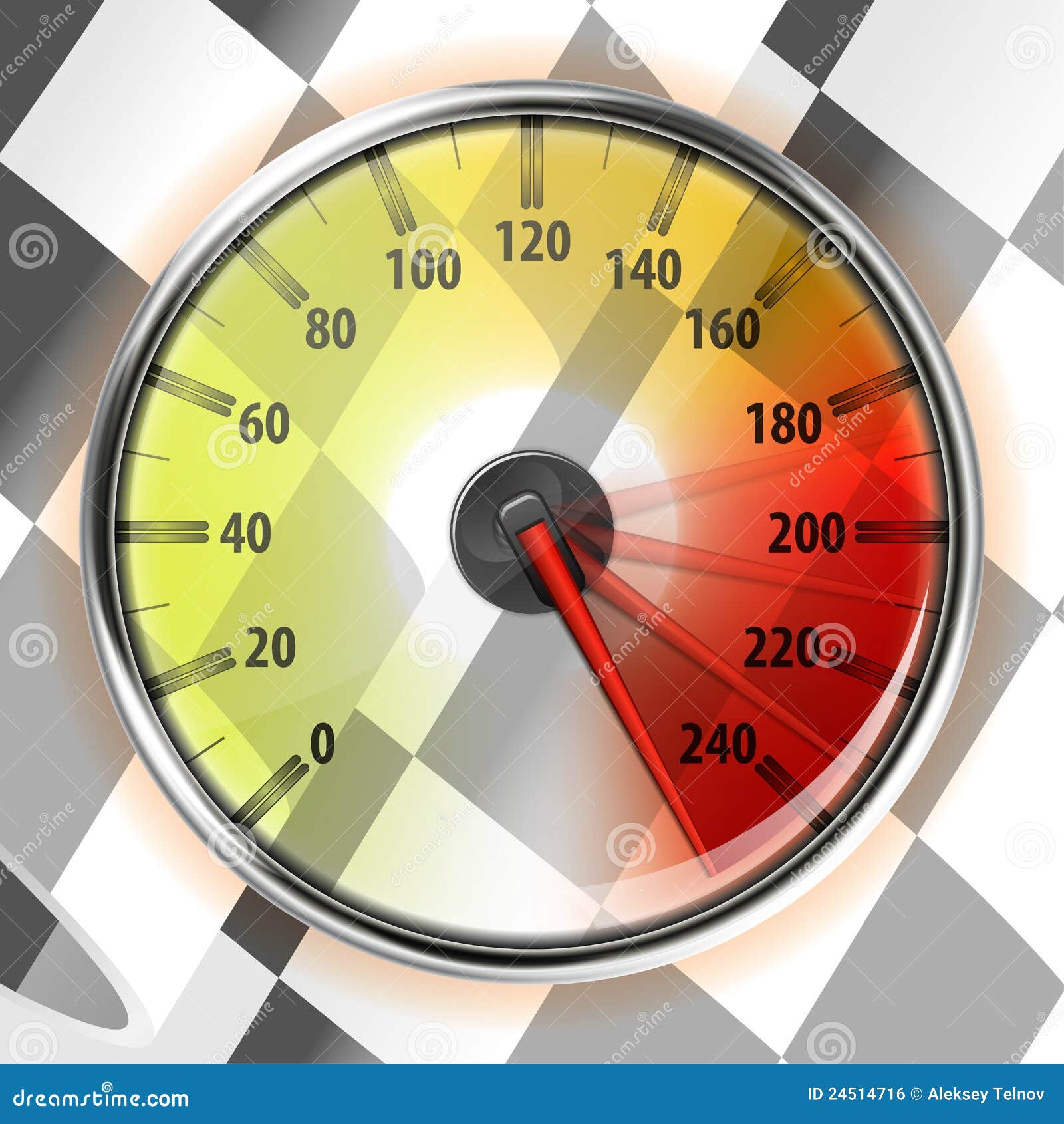 Speedometer with Top Speed stock vector. Illustration of emblem 24514716