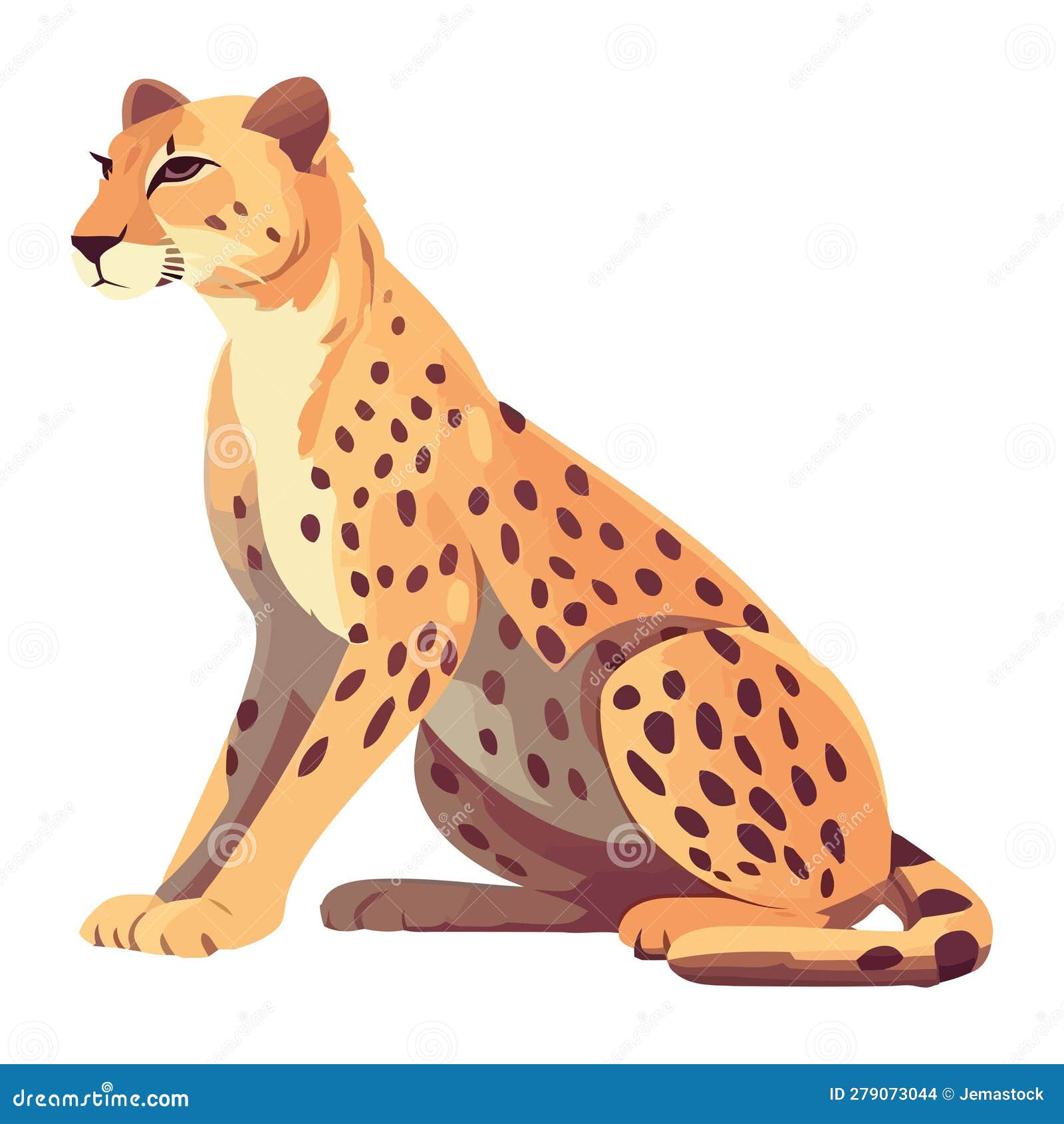 Vector Illustration Of Jaguar Standingblack And White Drawing For Children  To Learn To Color According To The Picture Stock Illustration - Download  Image Now - iStock, image size:1600x1690