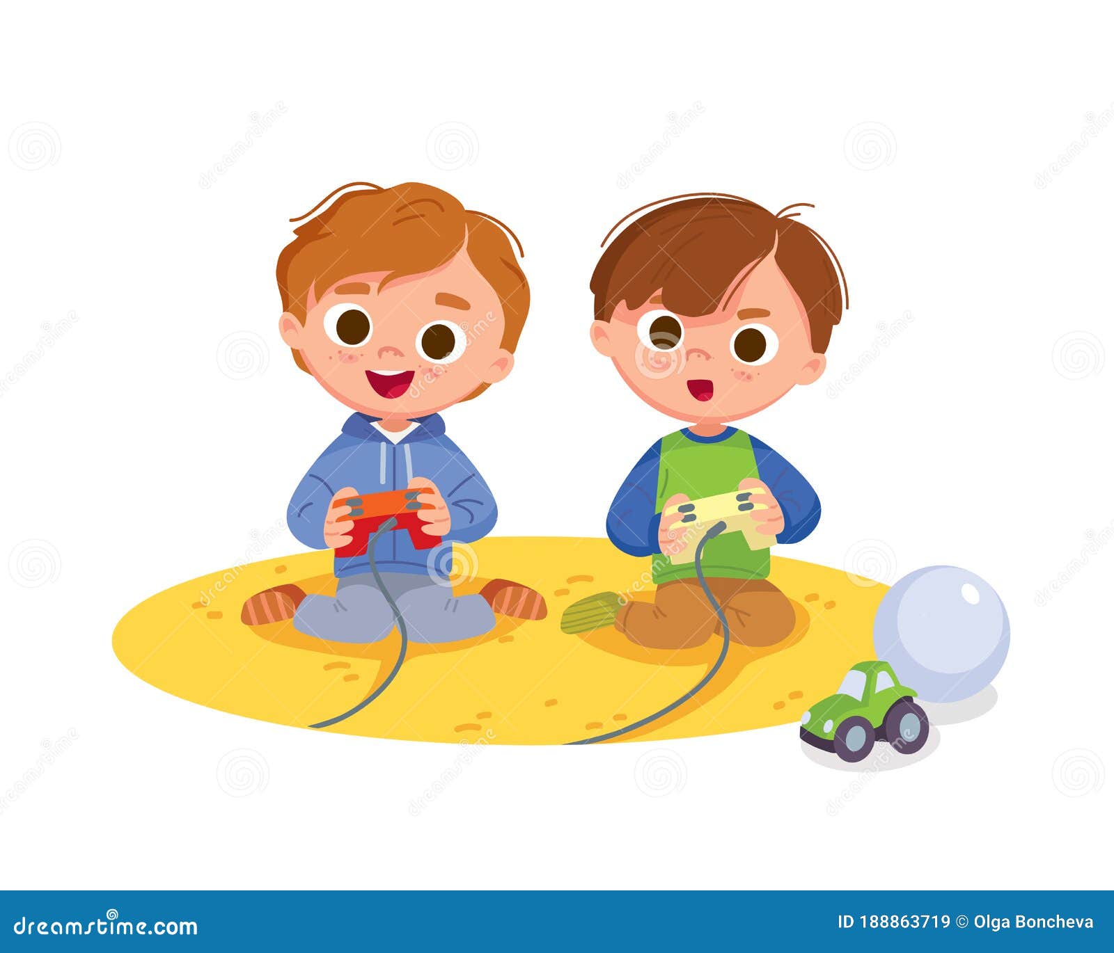 ondanks long Haven Spelletjes Spelen. Kinderactiviteit Thuis Vector Illustratie - Illustration  of vertoning, kinderen: 188863719