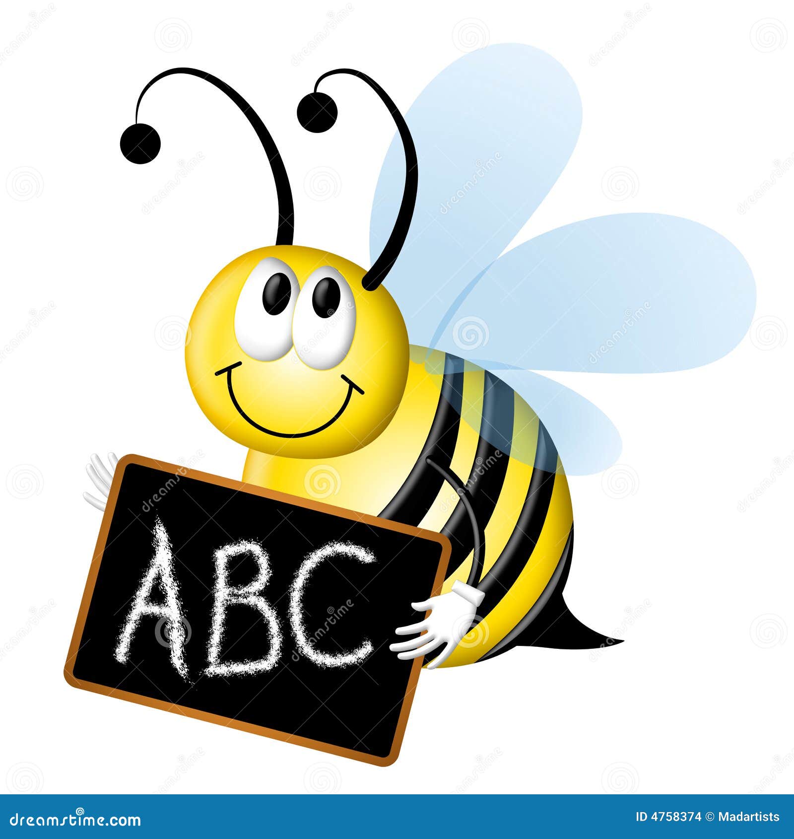 spelling bee with abc chalkboard