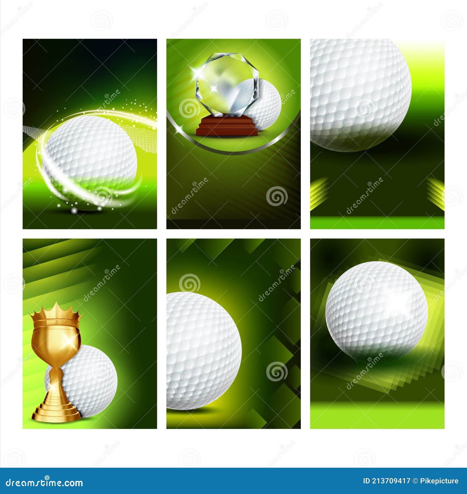 Ongemak Stijgen Bloedbad Spelposters Voor Golfclubs Op Speelterrein Vector Illustratie -  Illustration of inzameling, voltooiing: 213709417