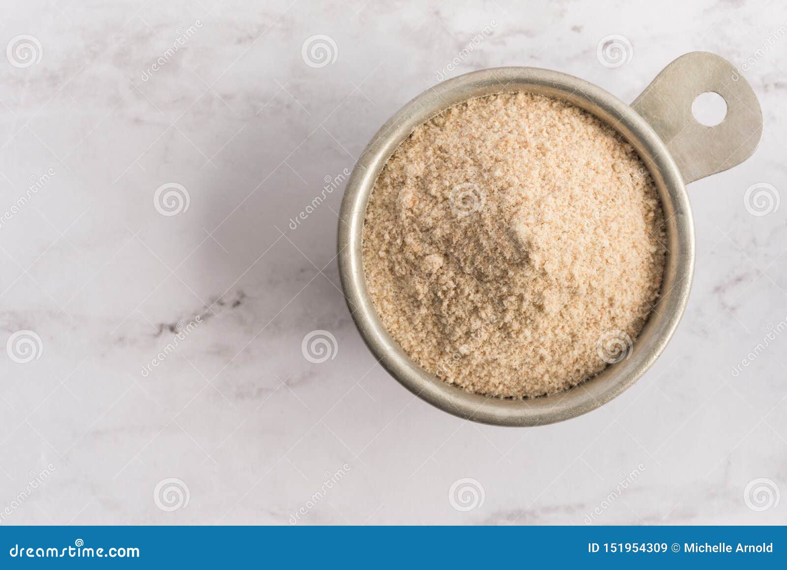 Spelt Flour in a Measuring Cup Stock Image Image of flour, view