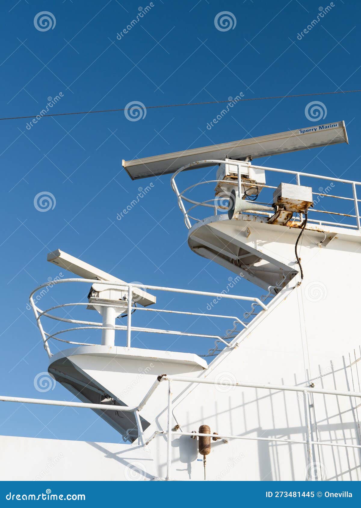 Sperry Marine Radar Antenna on Armas Ferry Editorial Image - Image