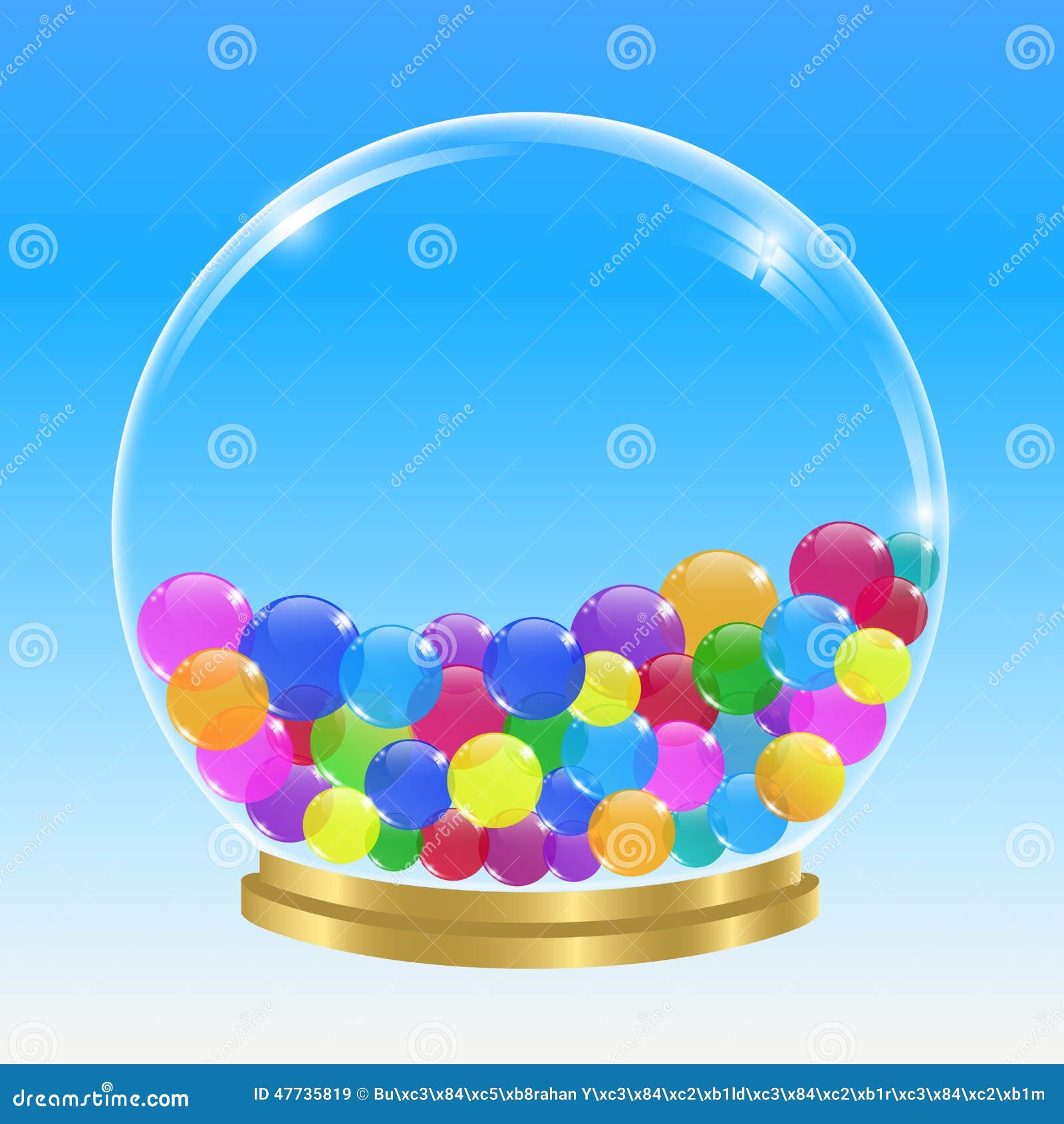 Sphere and Bubbles stock vector. Illustration of sphere 47735819