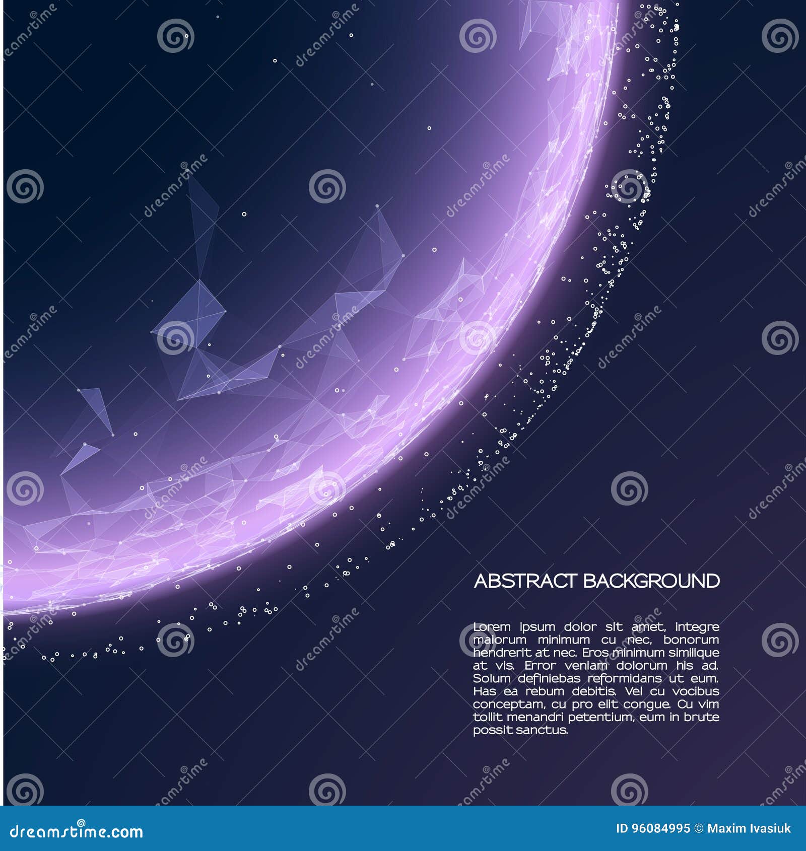 the sphere consists of points and lines. abstract globe mesh.   with colorful grid on dark background.
