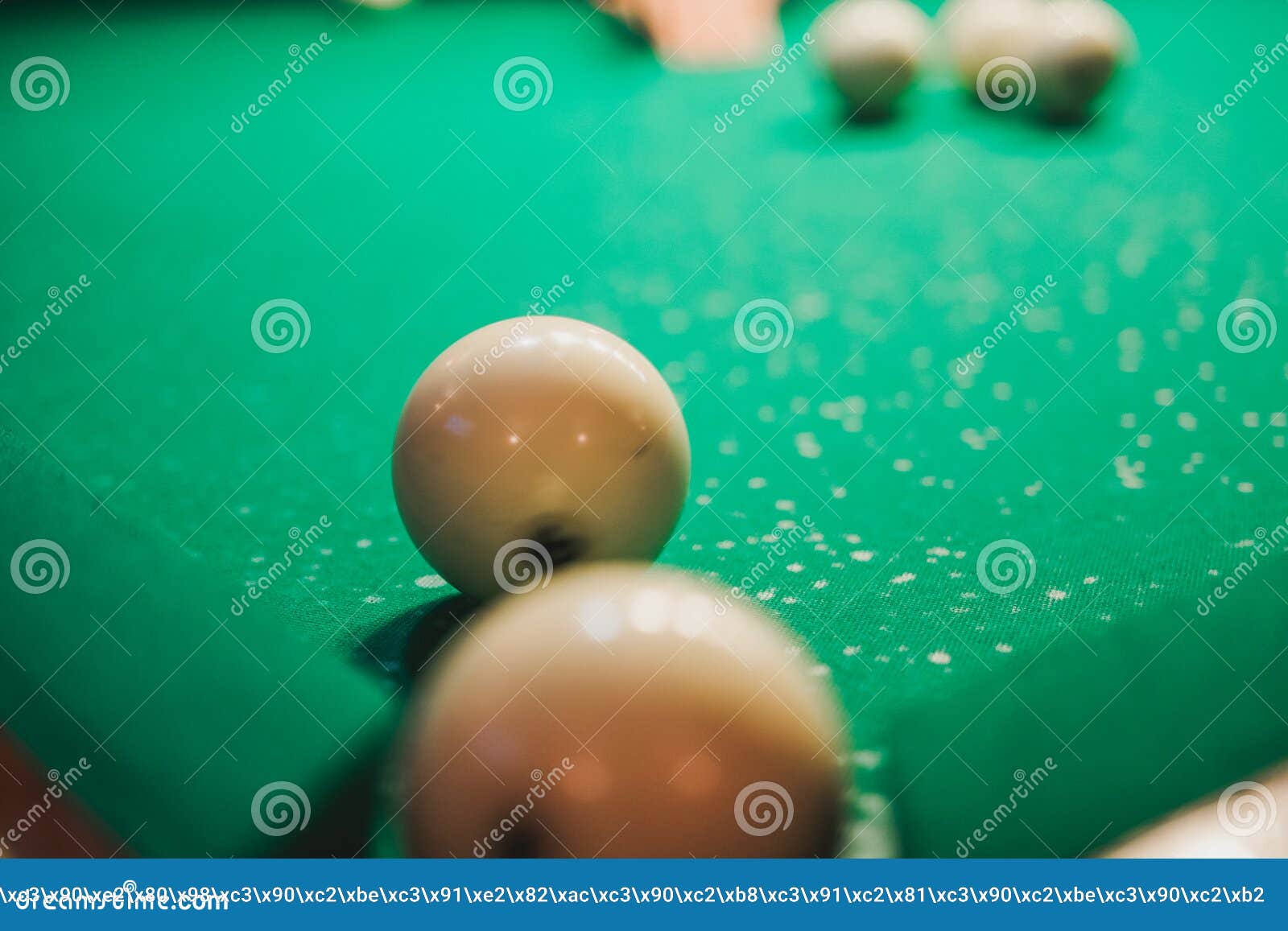 Sphere for Playing Billiards. Billiard Table. Gambling Billiards Stock