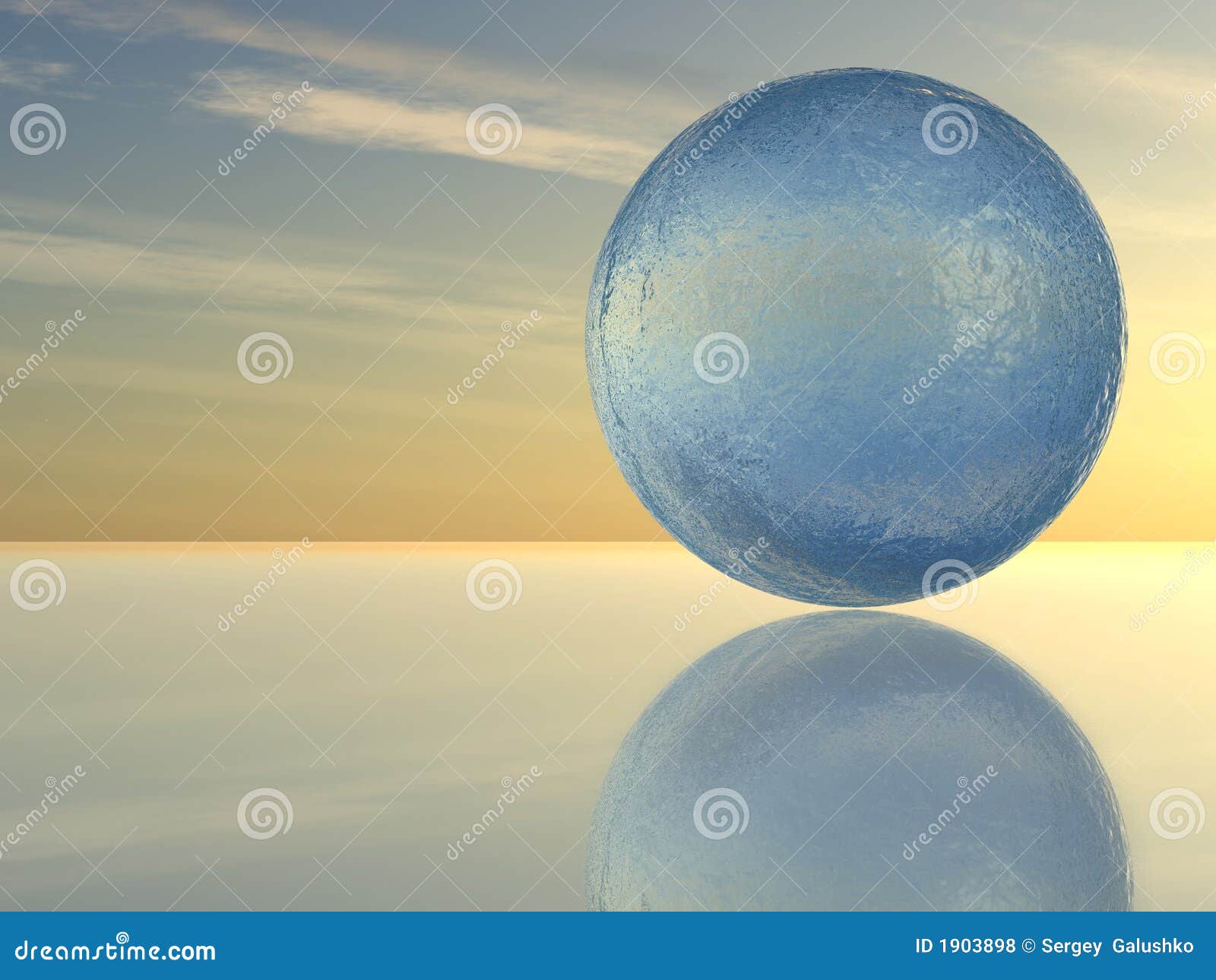 Sphere_water illustration stock. Illustration du surnaturel 1903898