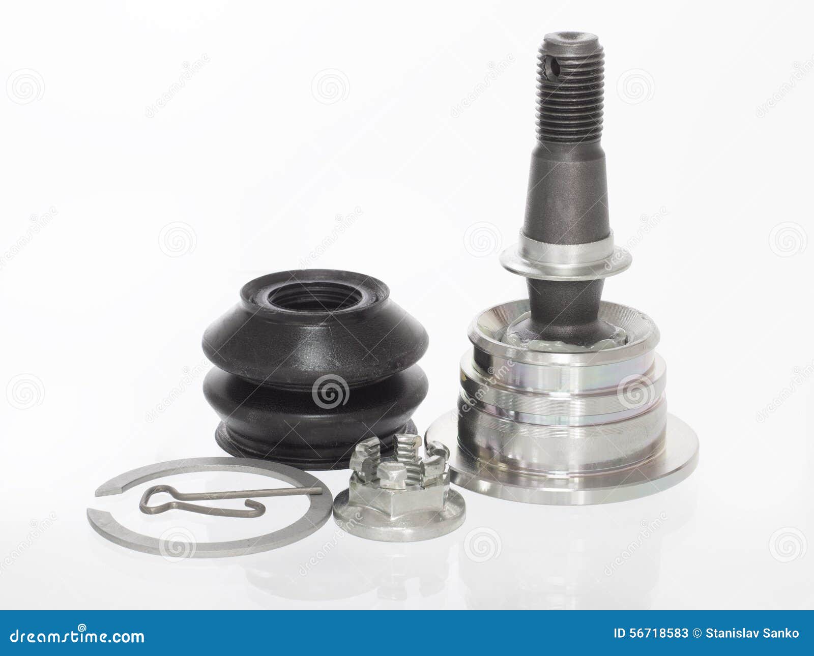 Spherical Joint Isolated On The White Background Stock Image Image of anther, gudgeon 56718583