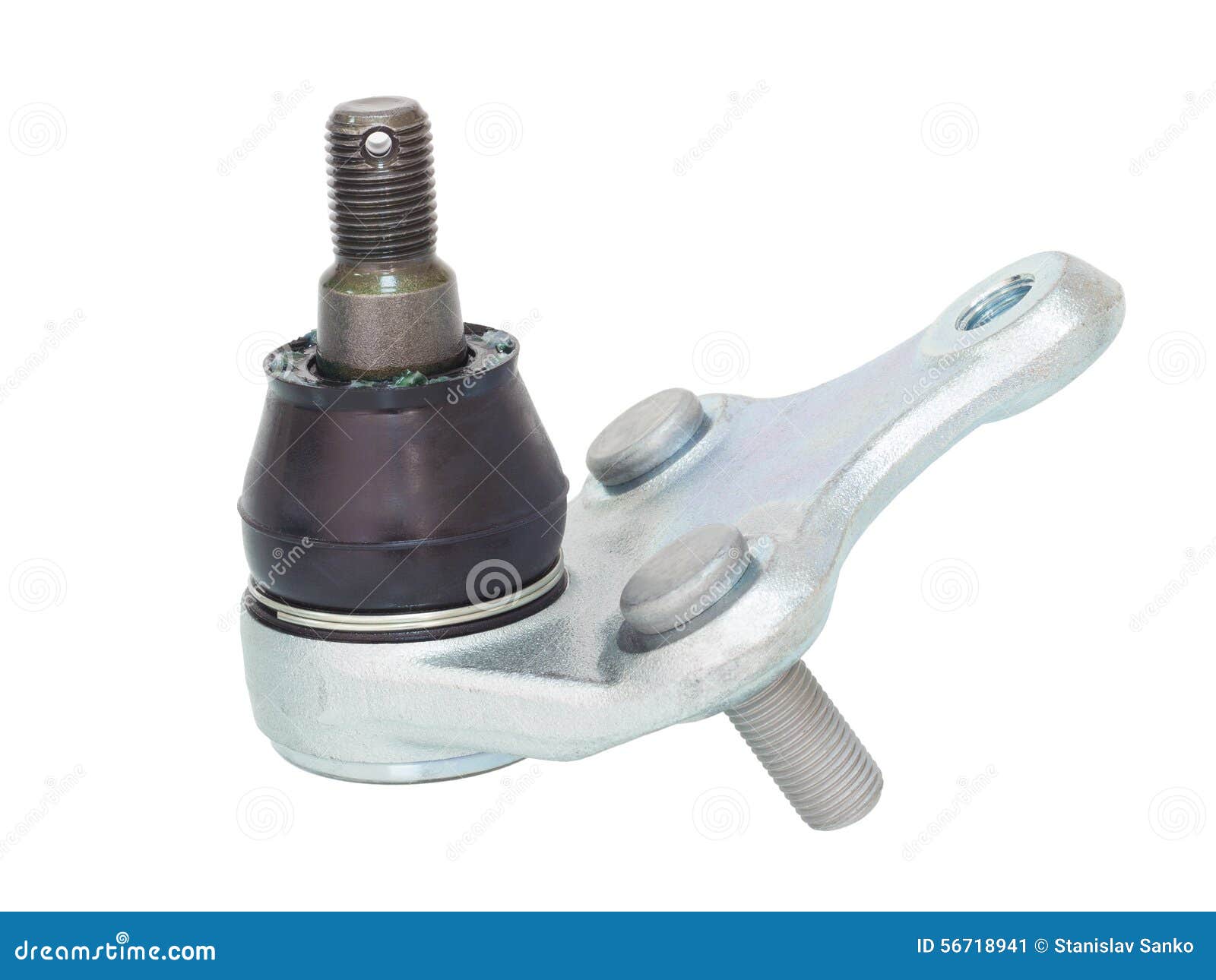 Spherical Joint Isolated on the White Background Stock Image Image of