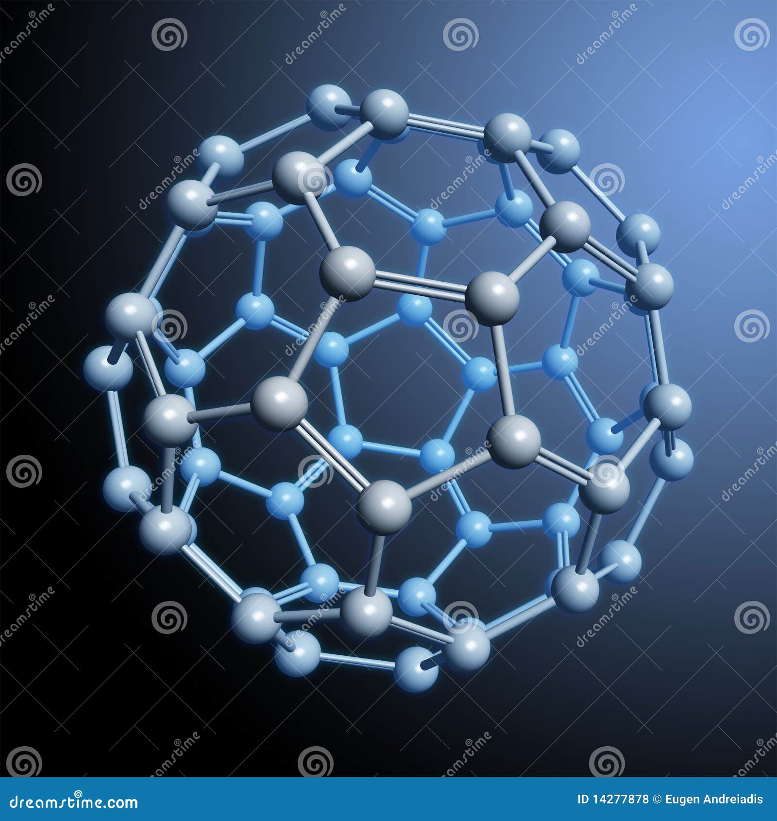 Spherical Molecule Rendering Royalty Free Stock Photos Image 14277878