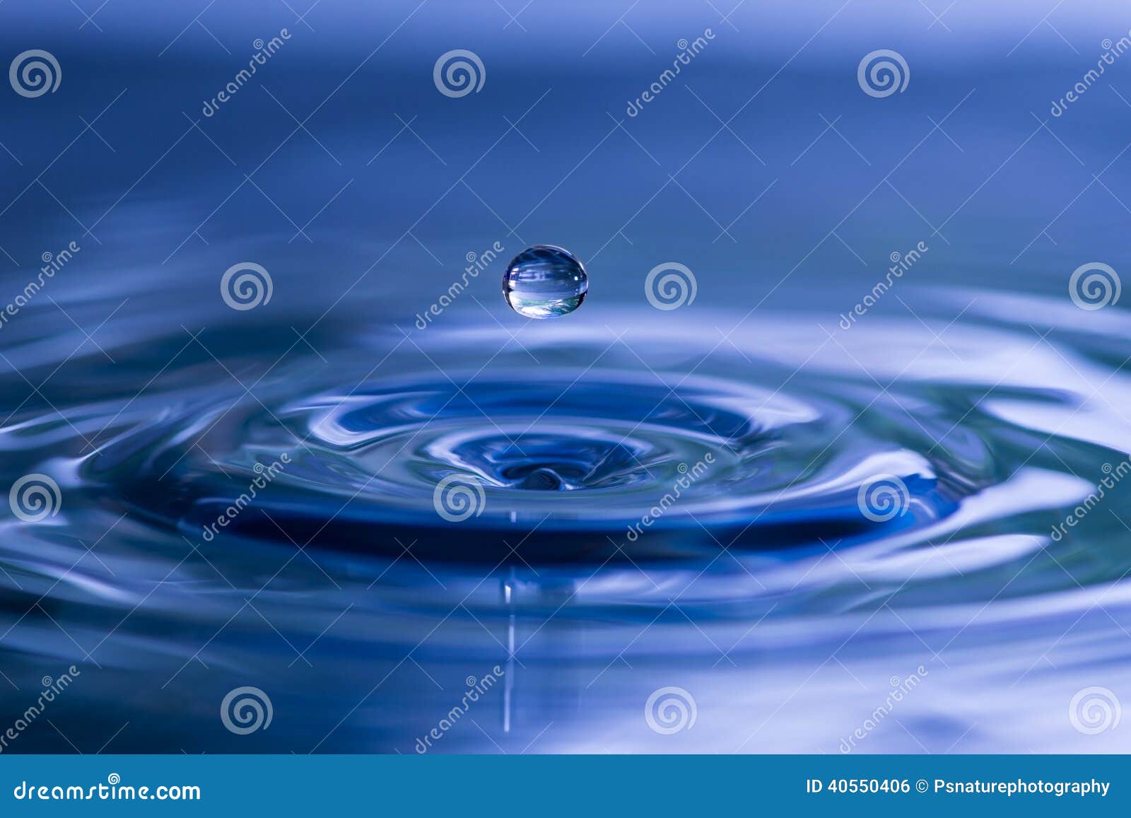 spherical water droplet