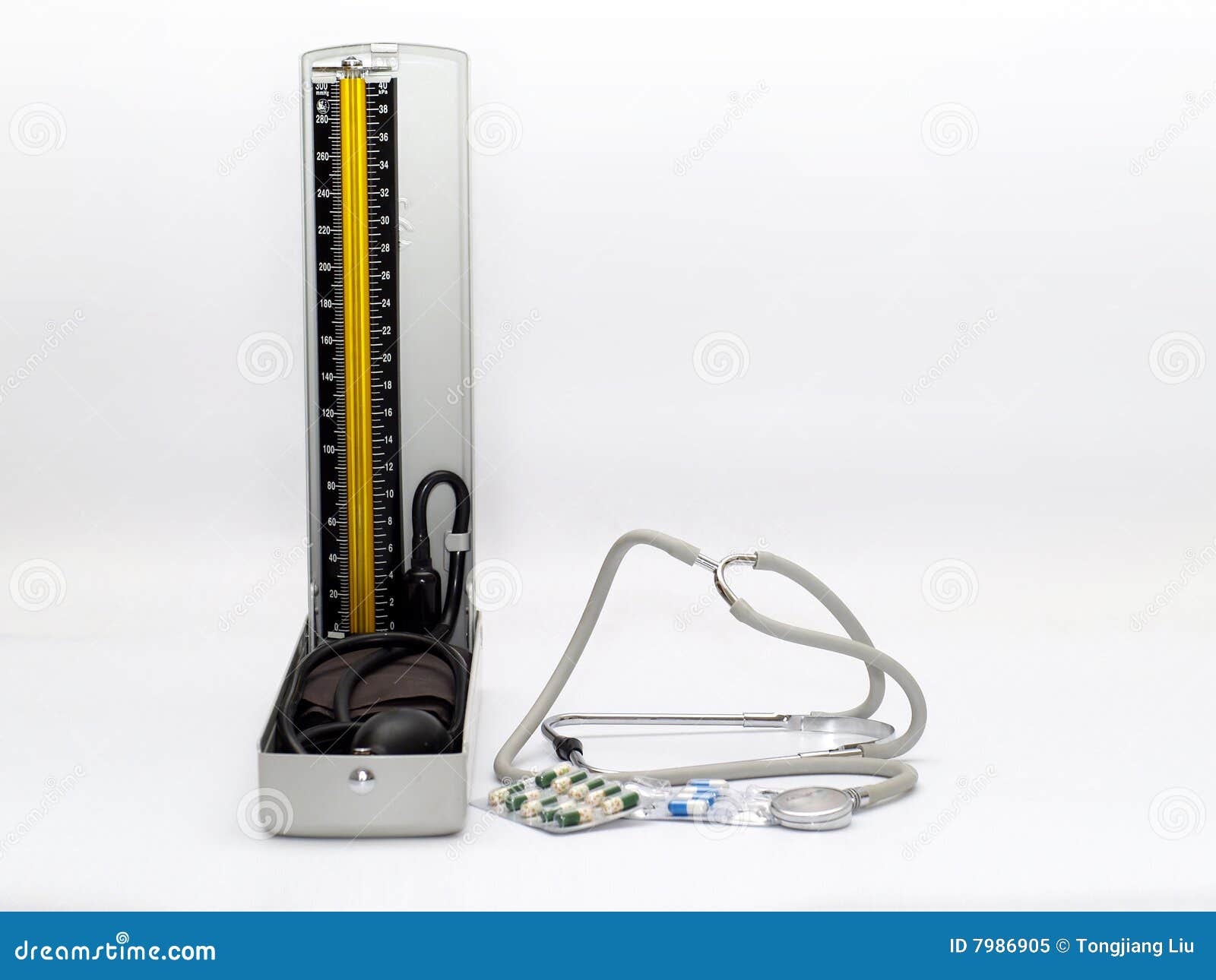 Sphygmomanometer stock image. Image of capsules, fashioned 7986905