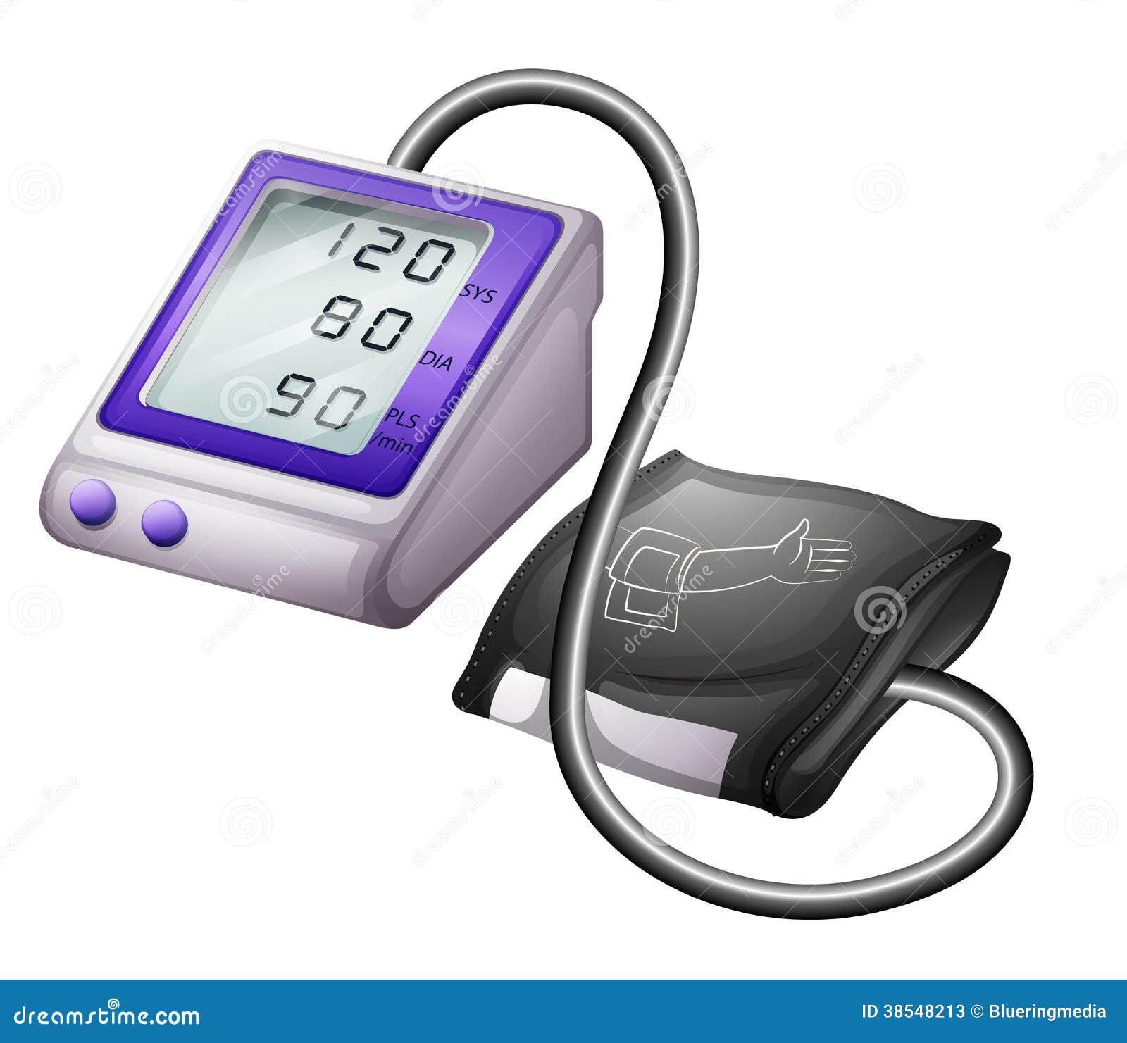 A sphygmomanometer stock vector. Illustration of pressure 38548213