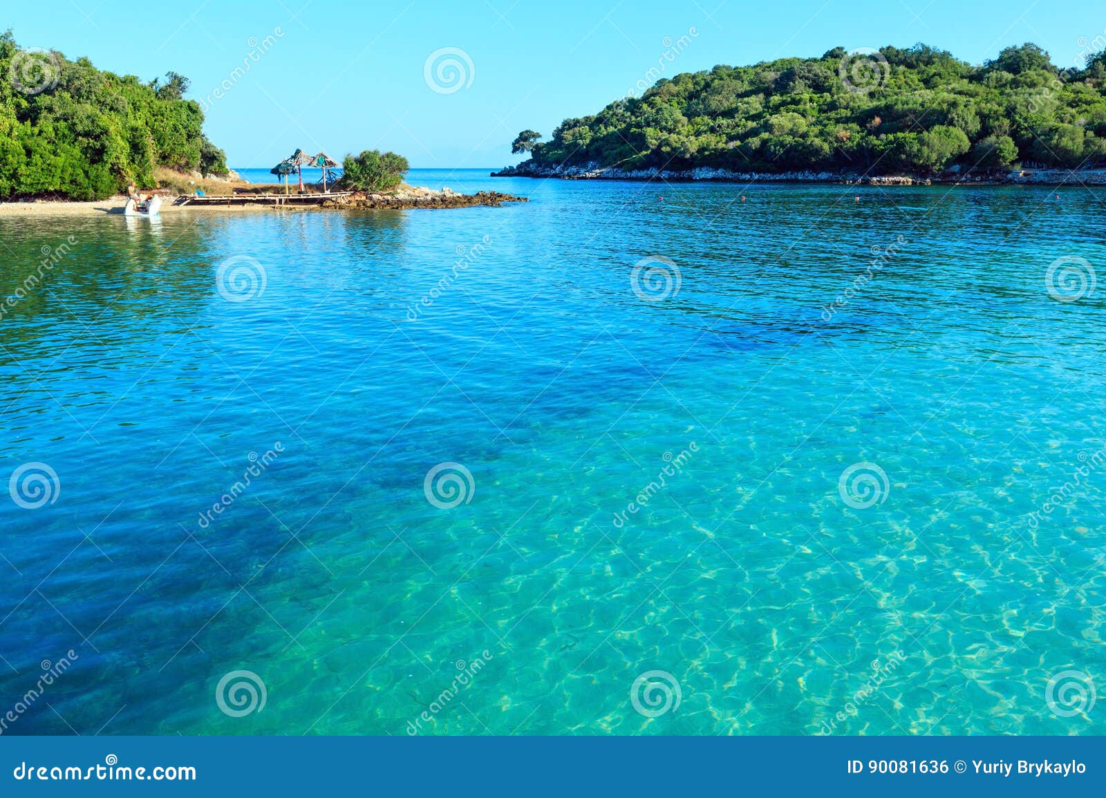 Spiaggia Di Ksamil Albania Fotografia Stock Immagine Di