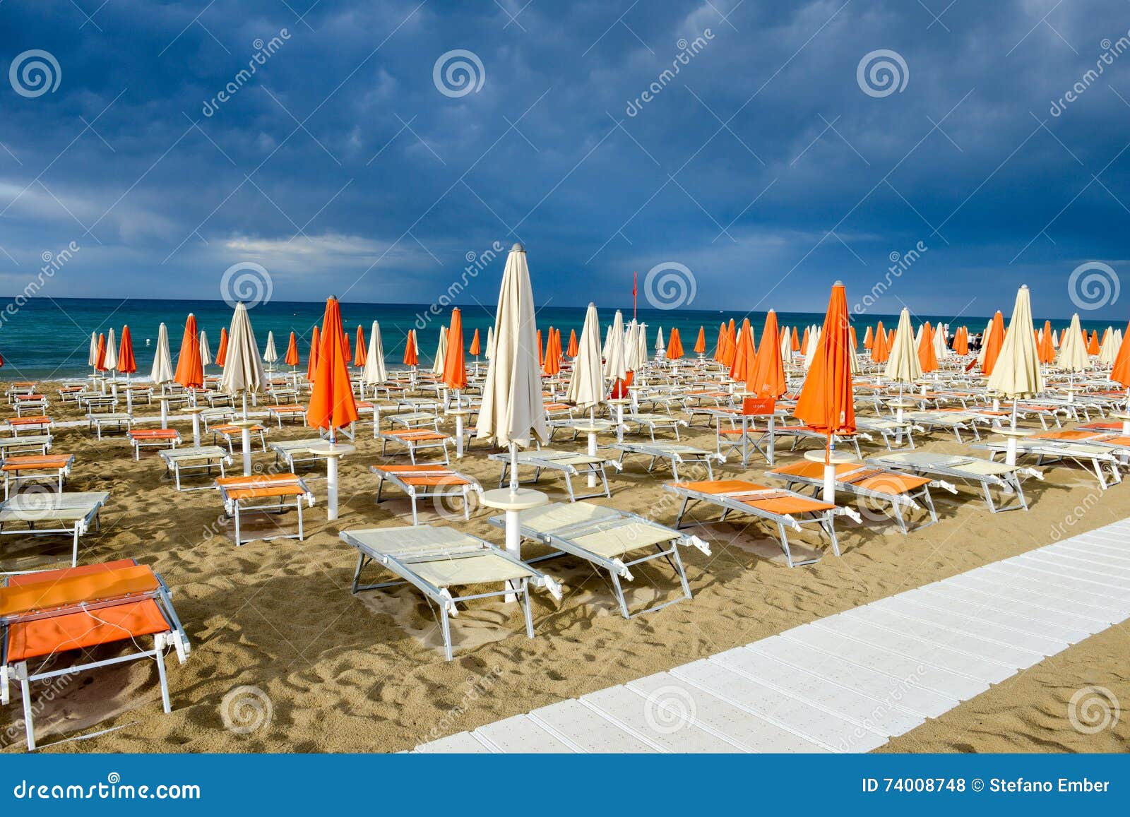 Spiaggia Di Torre Canne Sulla Puglia Italia Fotografia
