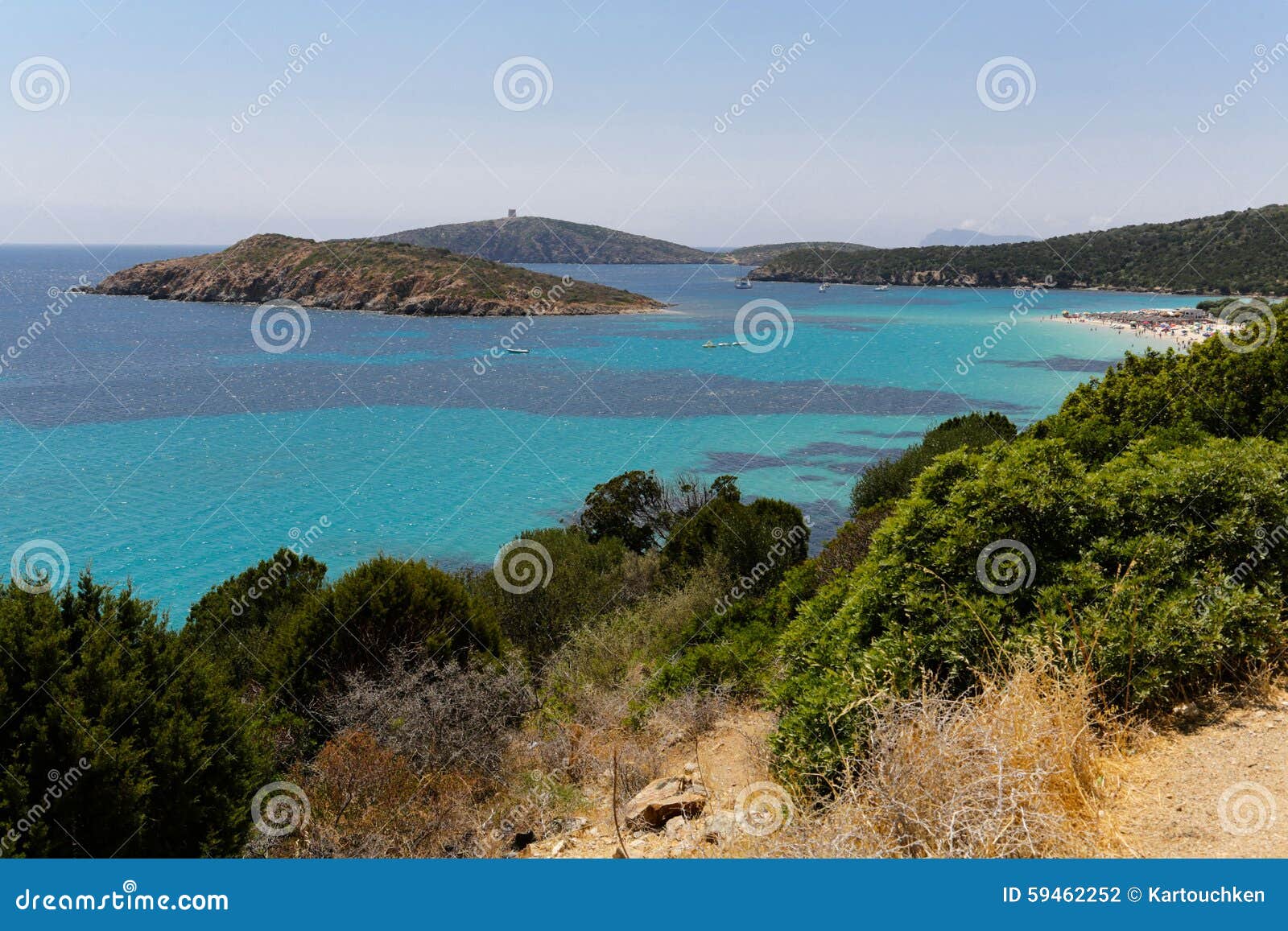 Bay And Beach At Spiaggia Di Tuerredda Stock Photo Download Image Now