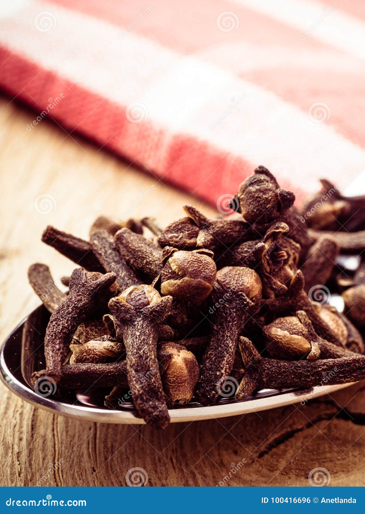 Spice Cloves on Kitchen Spoon Stock Photo Image of flavor, baking