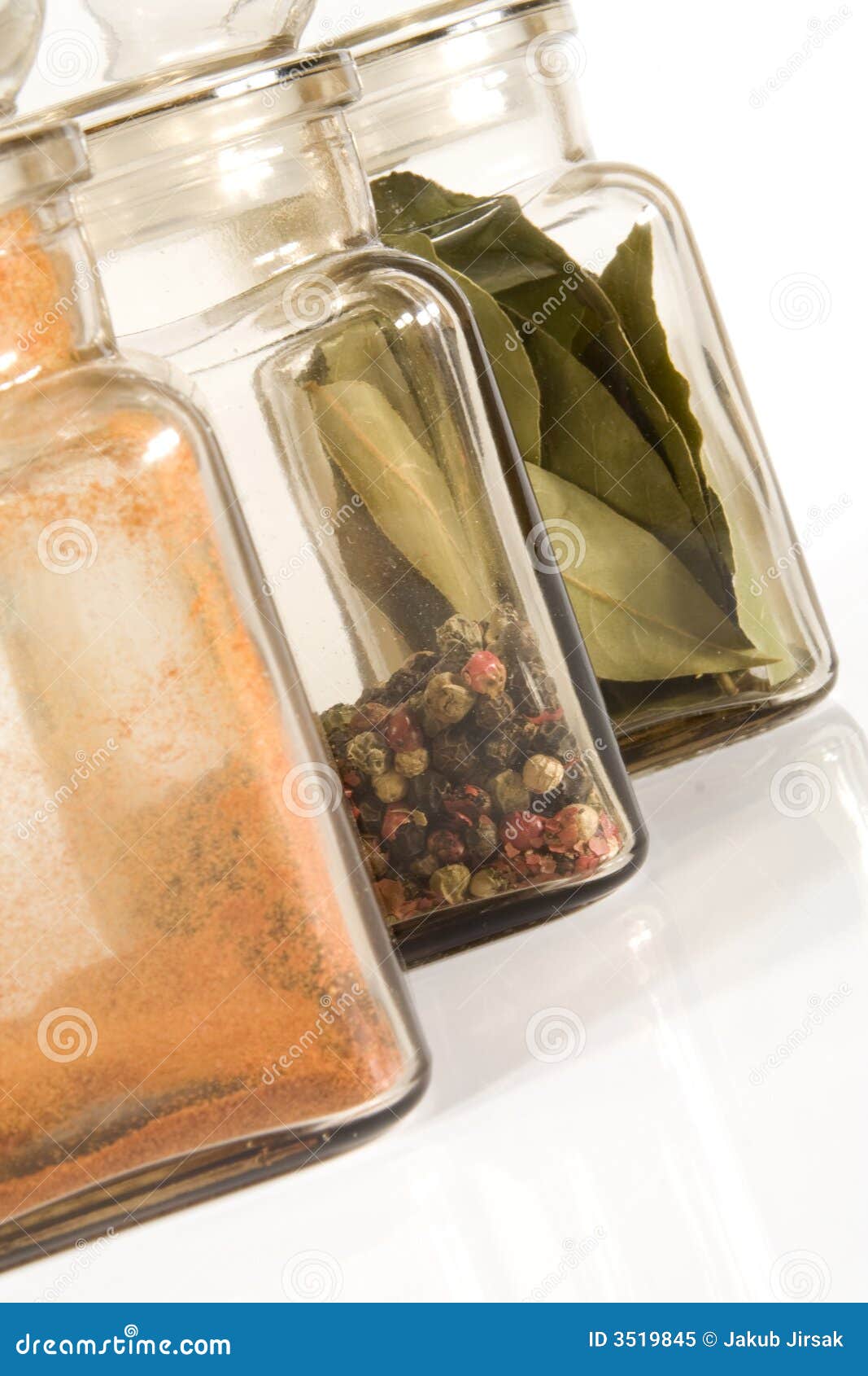 Spice Jars stock image. Image of spicery, jars, glass 3519845