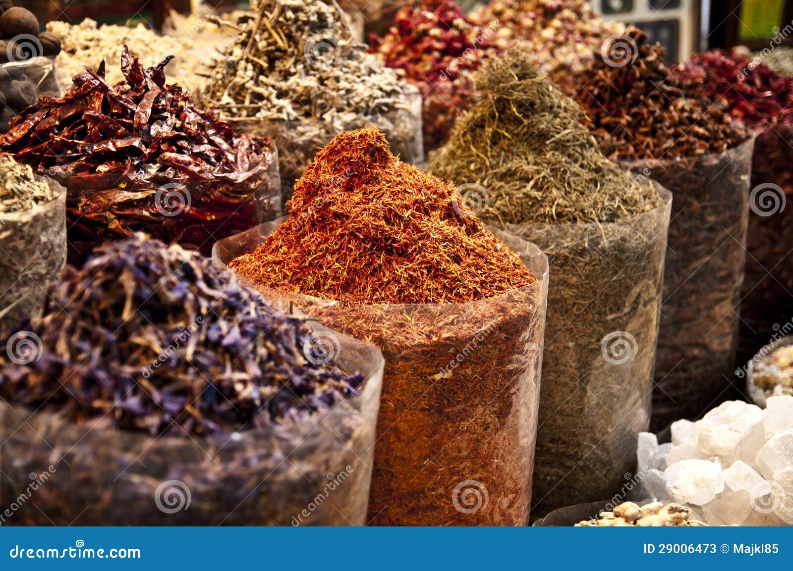 Spice Market in the Middle East Stock Image Image of aromatic, market