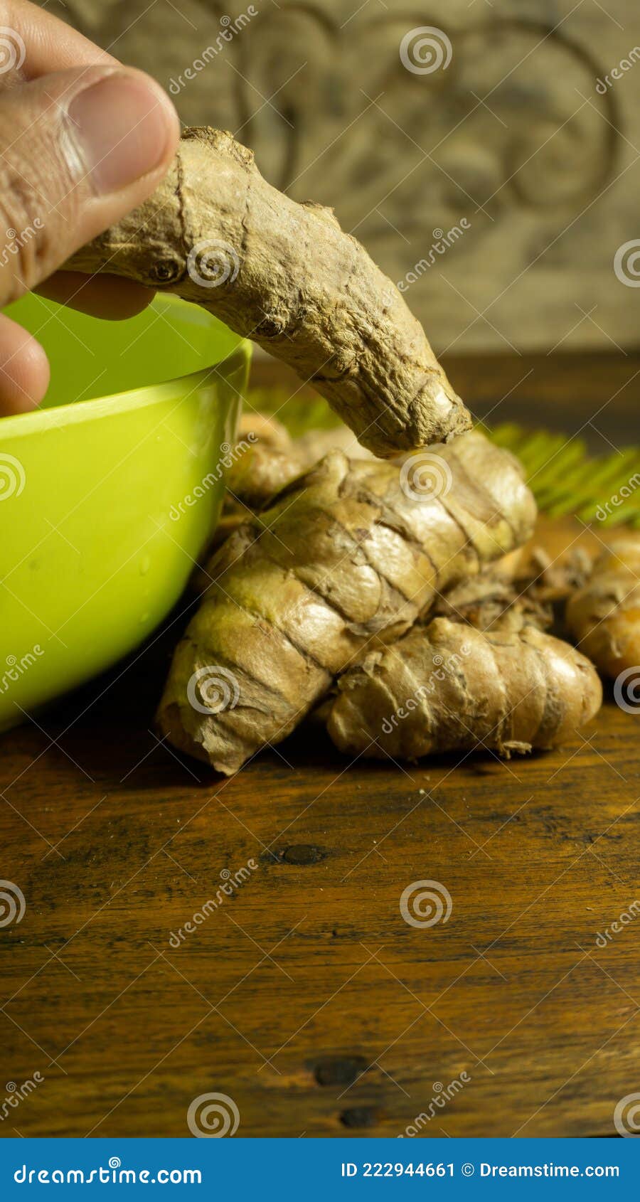 A Spice and Medicinal Turmeric Stock Image Image of traditional