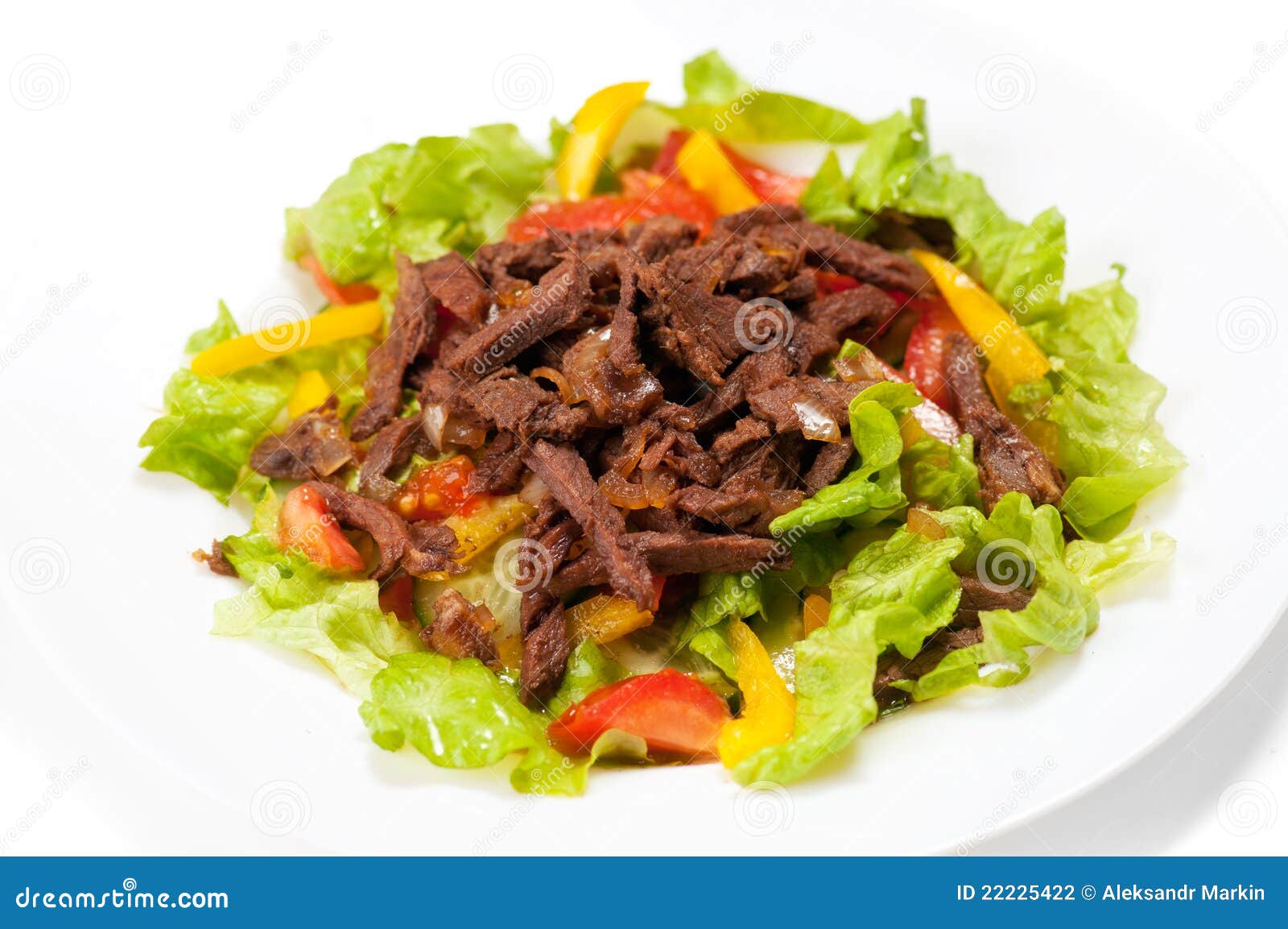 Spice Mexican Salad with Meat on Plate Stock Photo Image of ethnicity