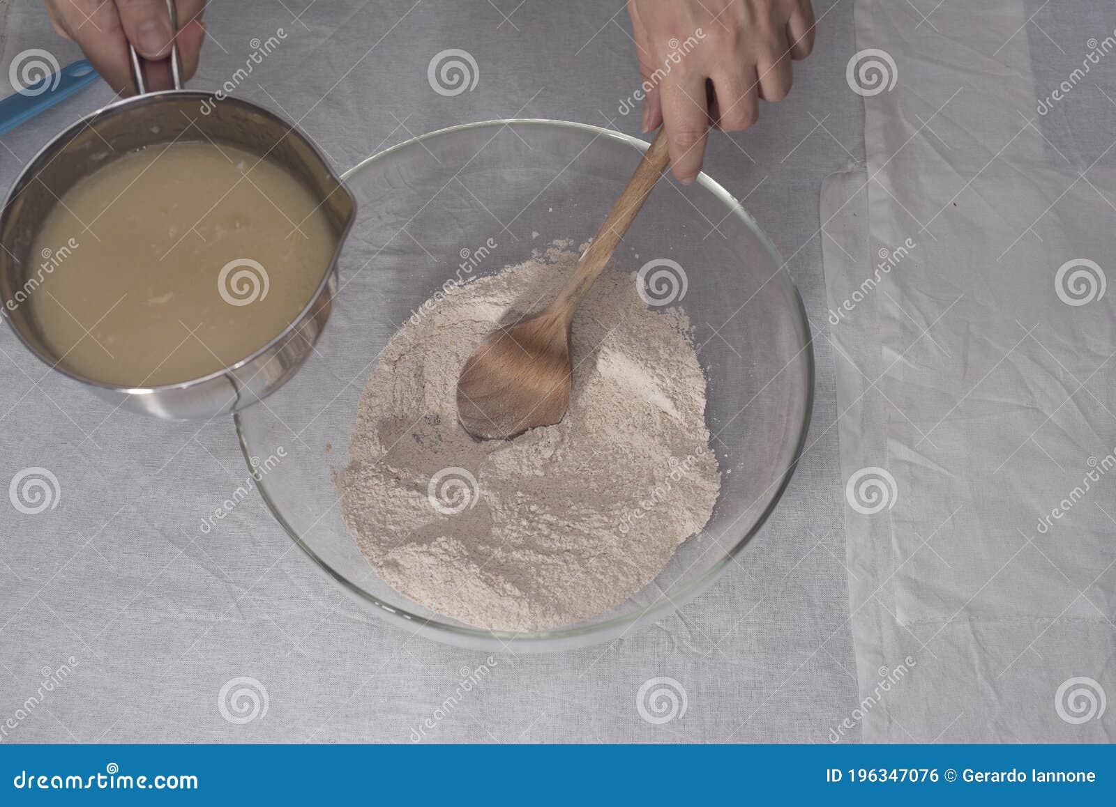 Spice Pancakes. Ingredients and Procedure Stock Photo Image of
