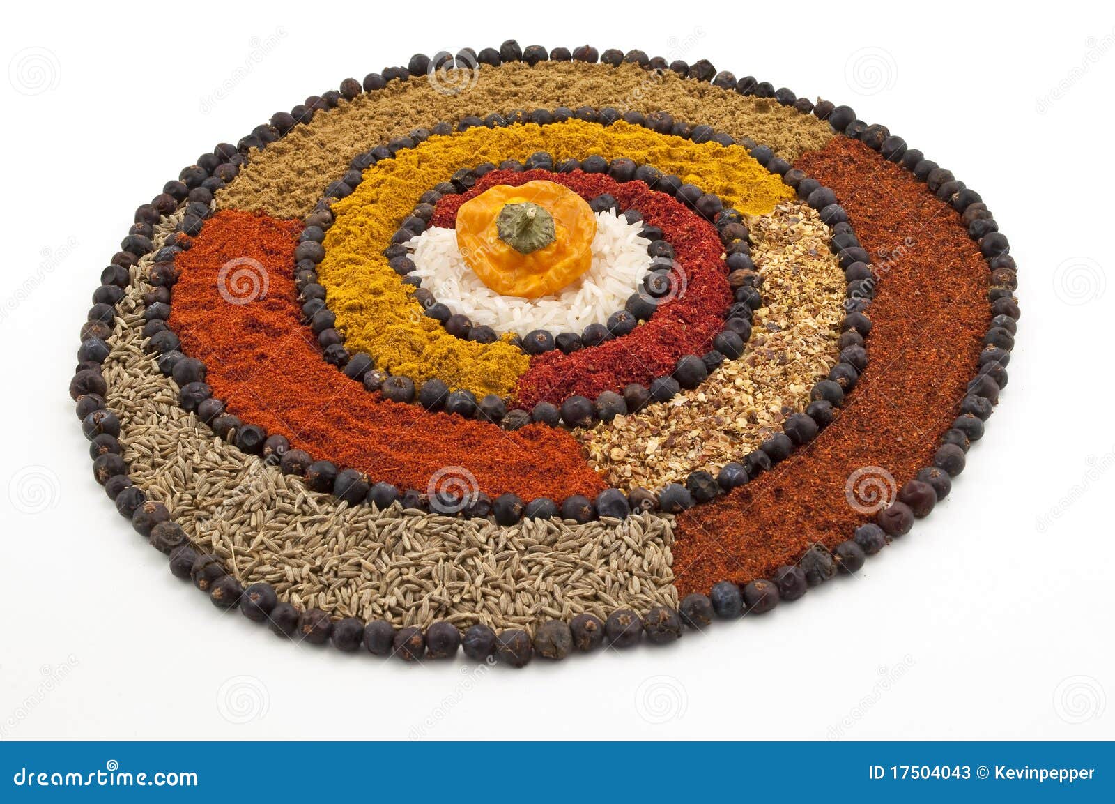 Spice Wheel with Peppercorns Stock Image Image of powder, displayed 17504043