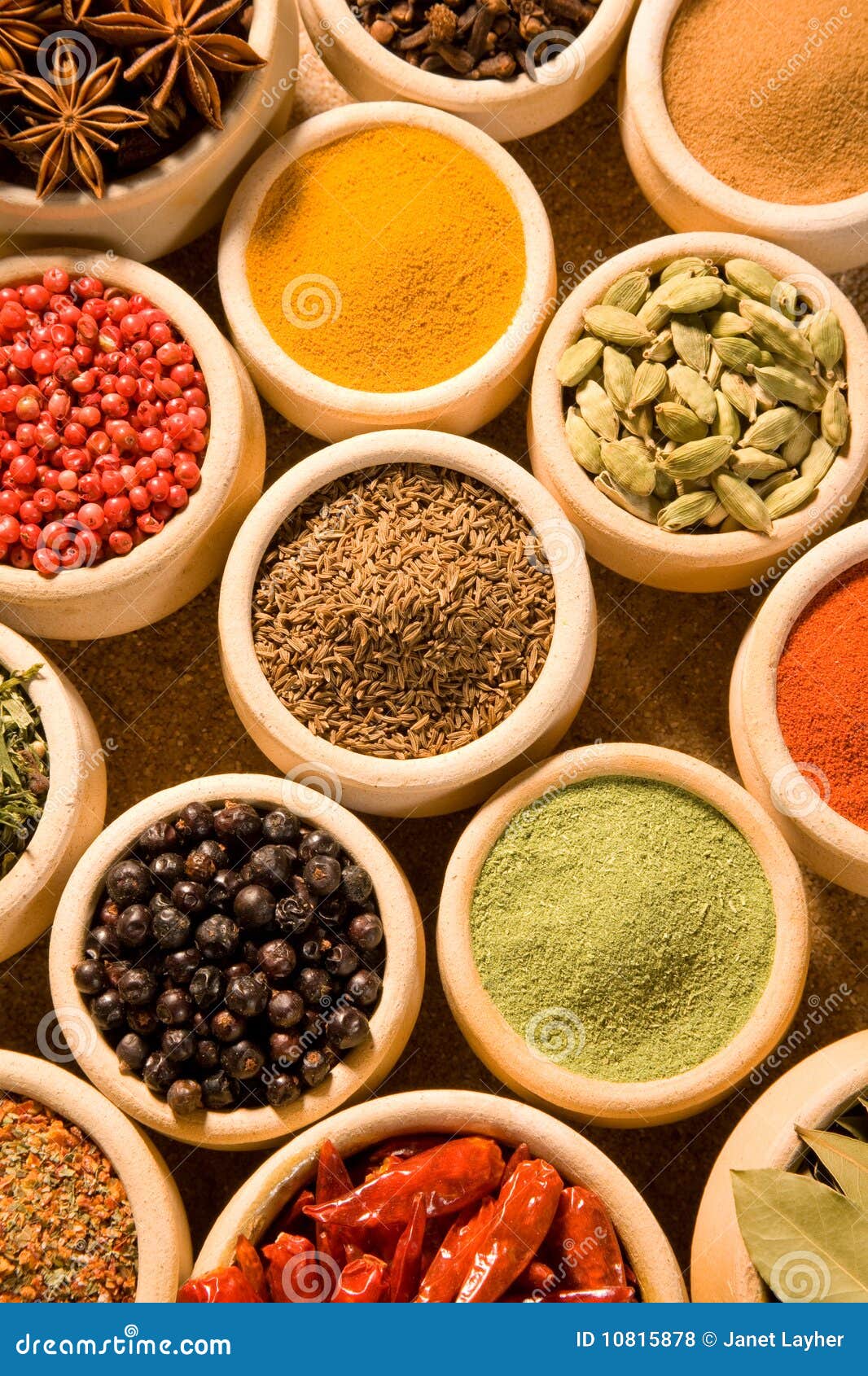 Spices Royalty Free Stock Photos - Image: 10815878