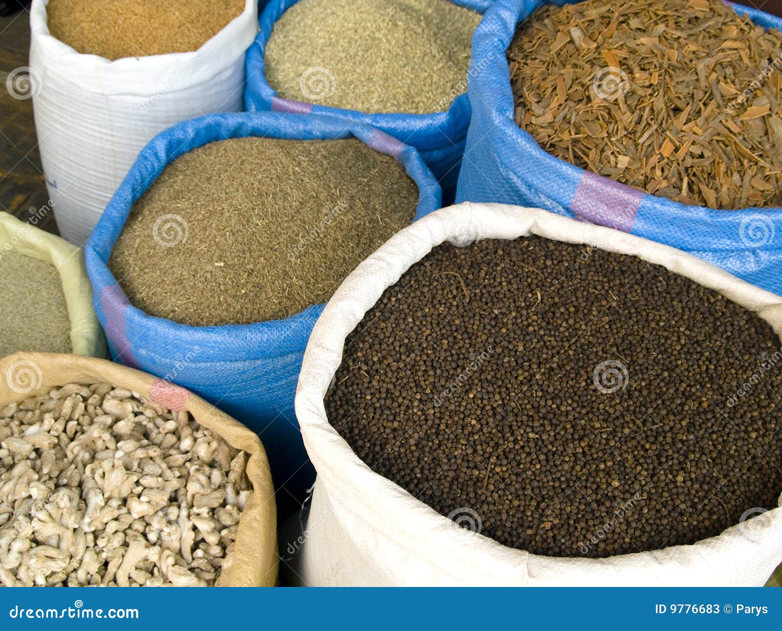 Spices in bag stock image. Image of medina, local, bazaar 9776683