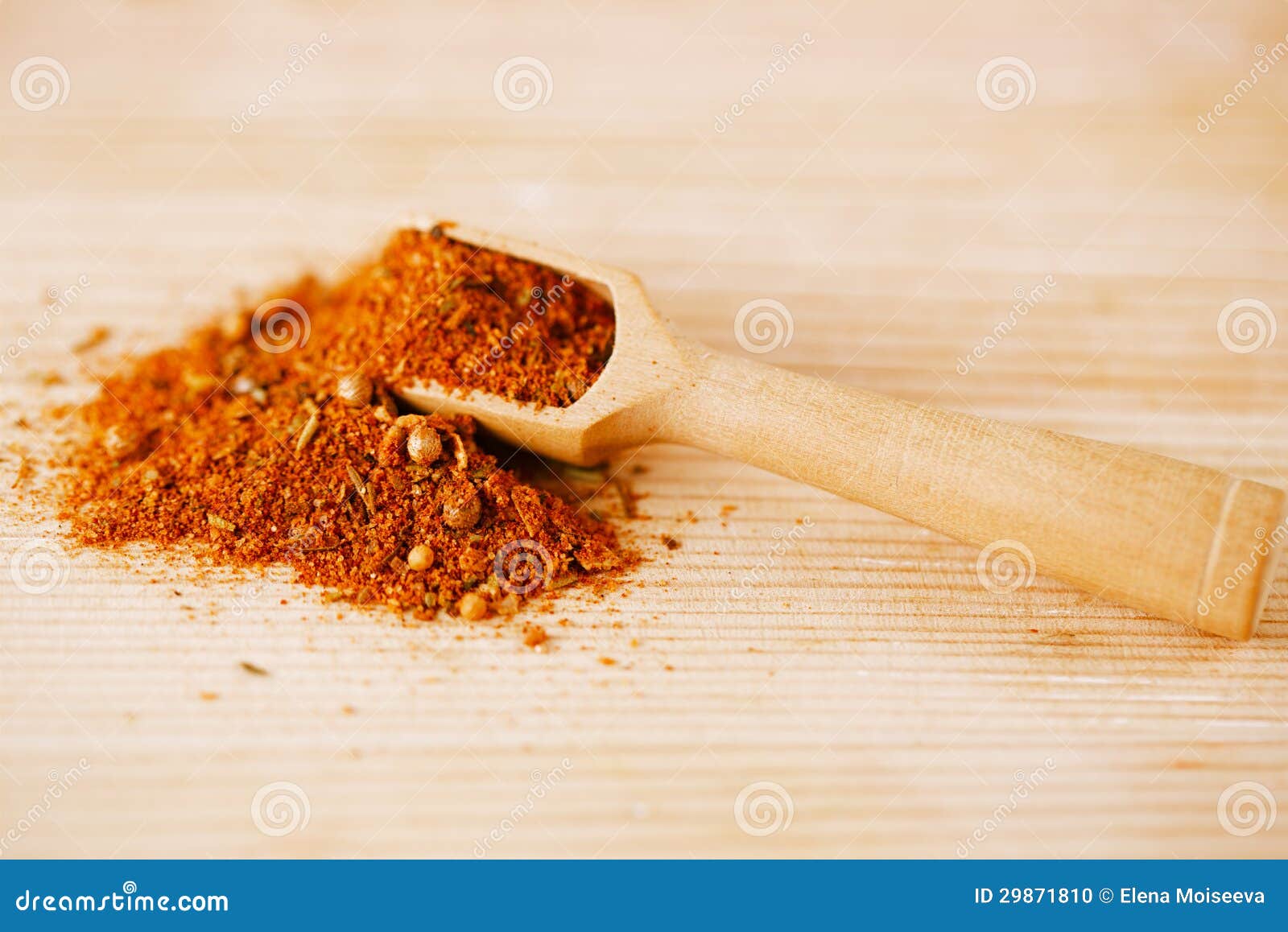 Spices BBQ Rub Mix of Herbs Stock Photo Image of wooden, black 29871810